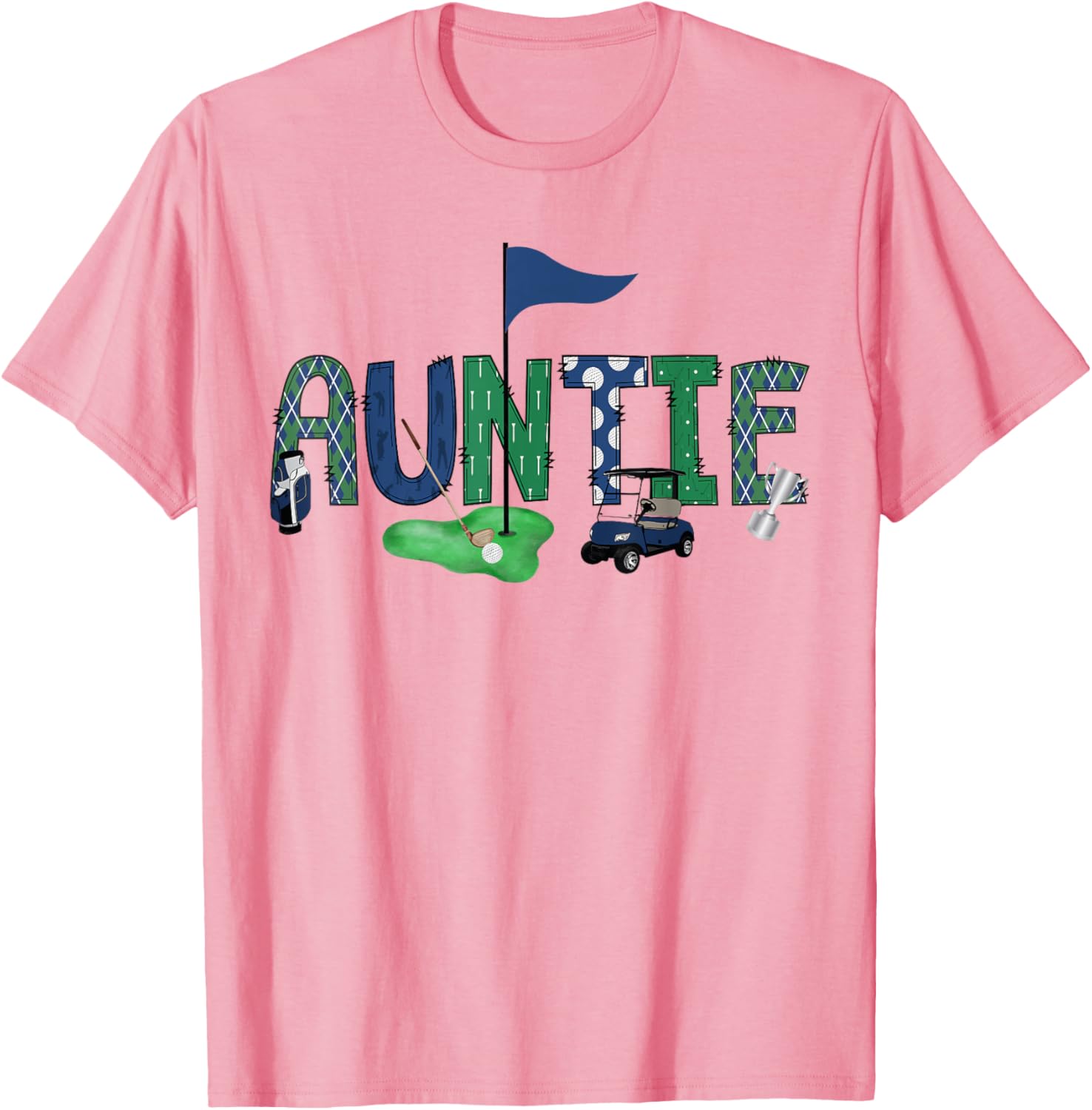 Auntie Of The Birthday Boy Golf T-Shirt for a Fun Celebration - 4