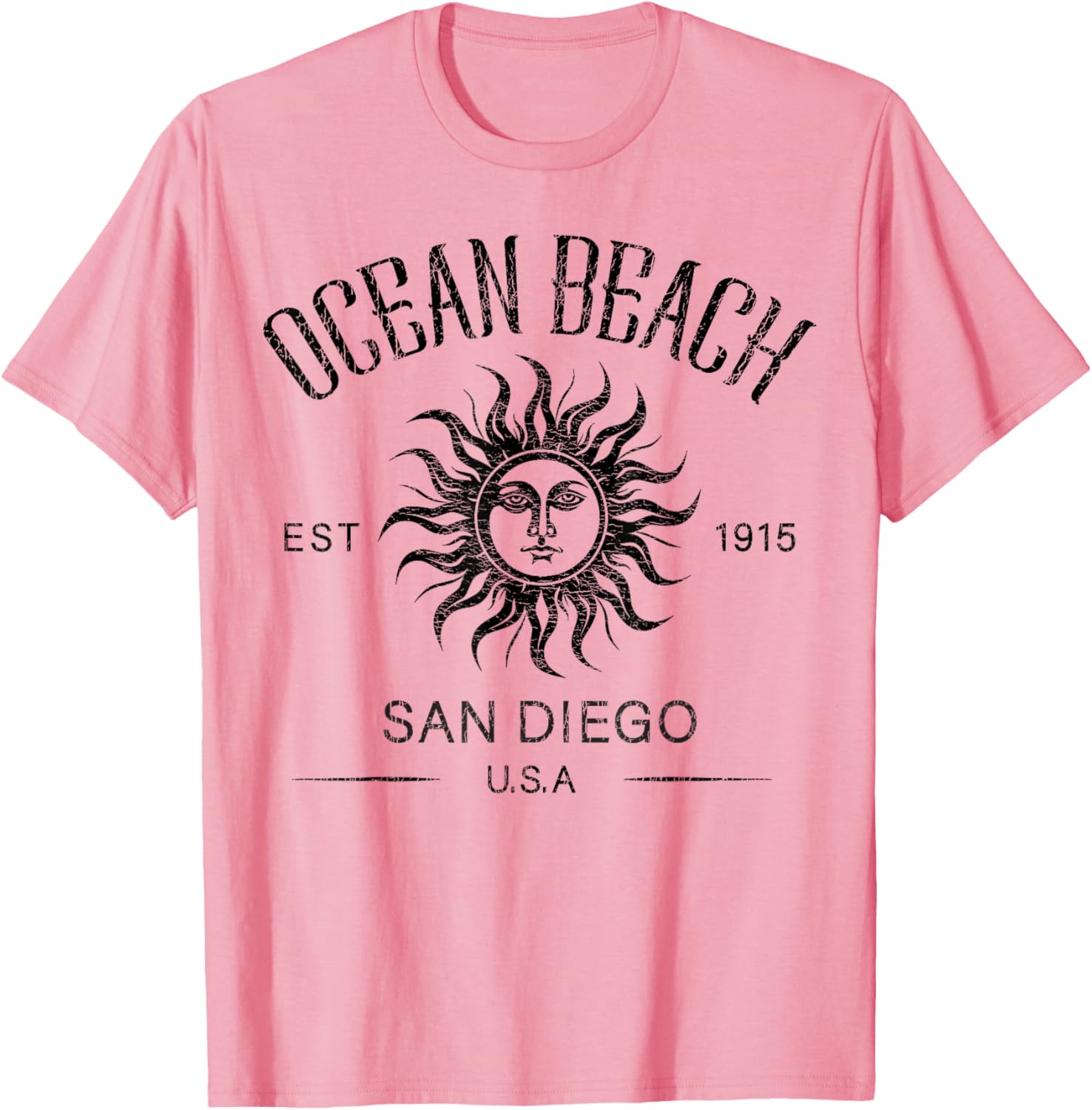 Vintage Summer Vacation T-Shirt San Diego Ocean Beach Established 1915 - 17