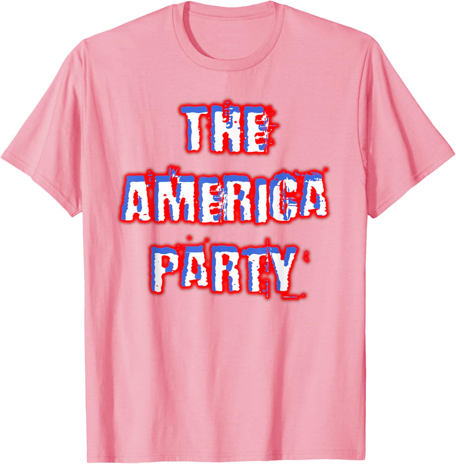 America Party Red White and Blue T-Shirt for Fun and Festive Wear - 17