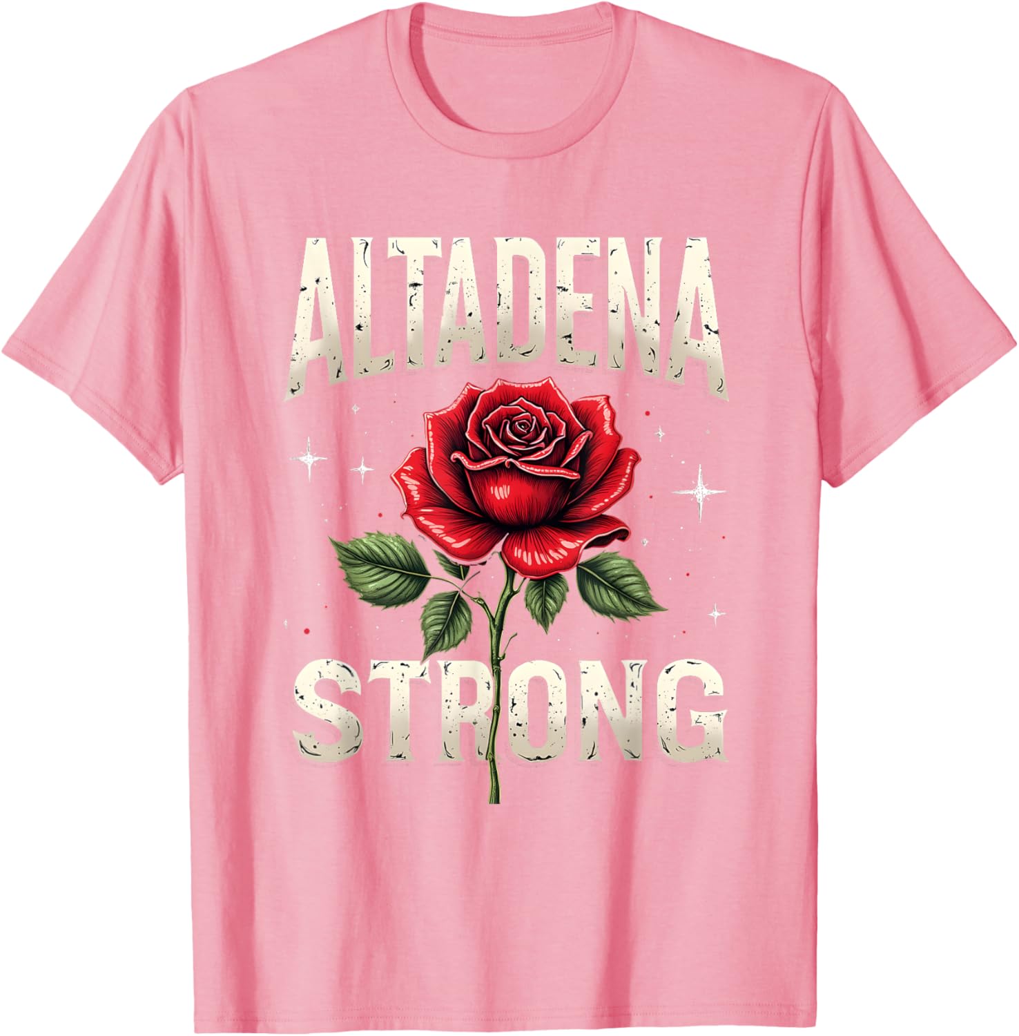 Altadena Strong Red Rose Costume Design T-Shirt for Unique Style - 15