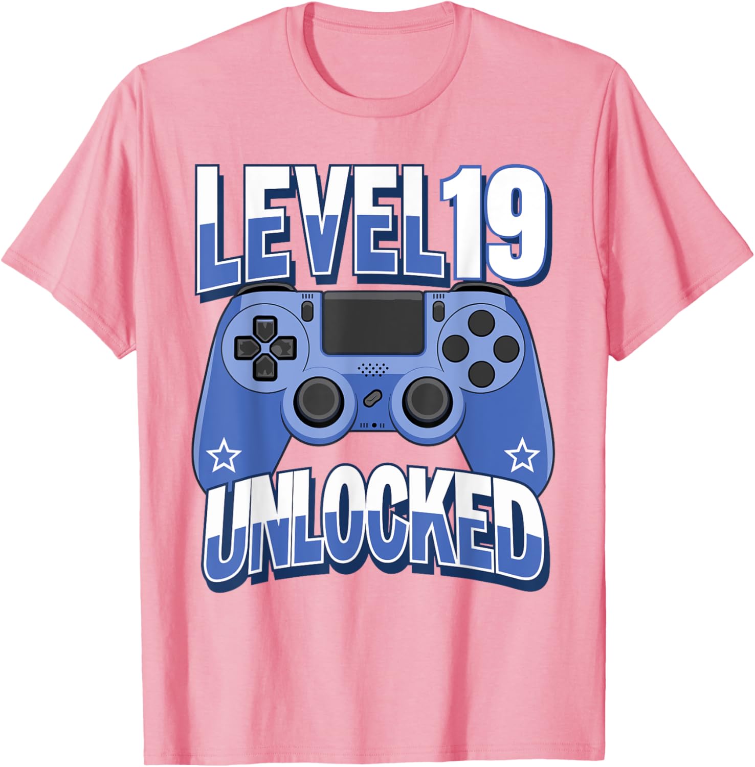 Funny Level 19 Unlocked Gamer T-Shirt for 19th Birthday Celebration - 10