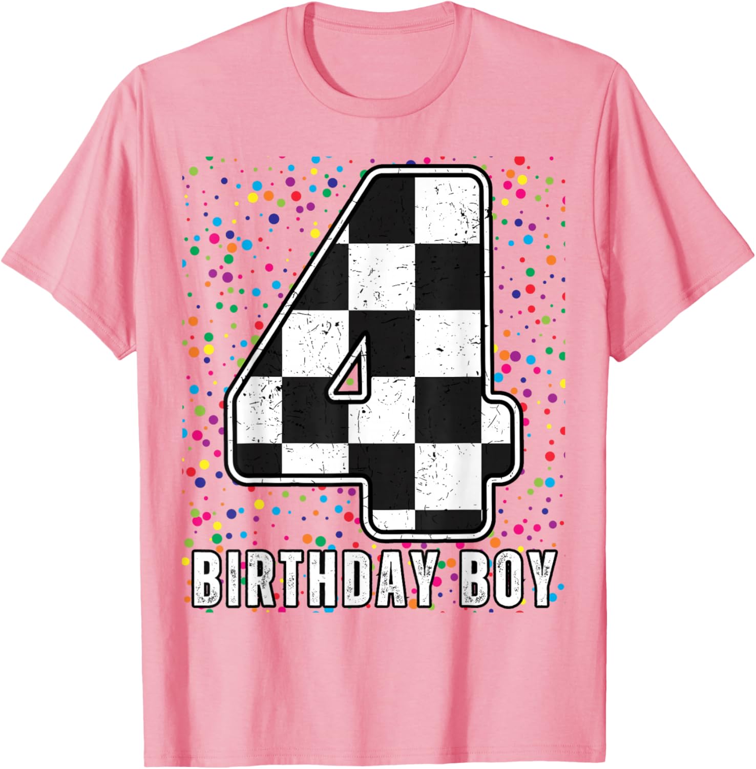 It's My 4th Birthday Racing Car Shirt for Boys Fun Family T-Shirt - 8