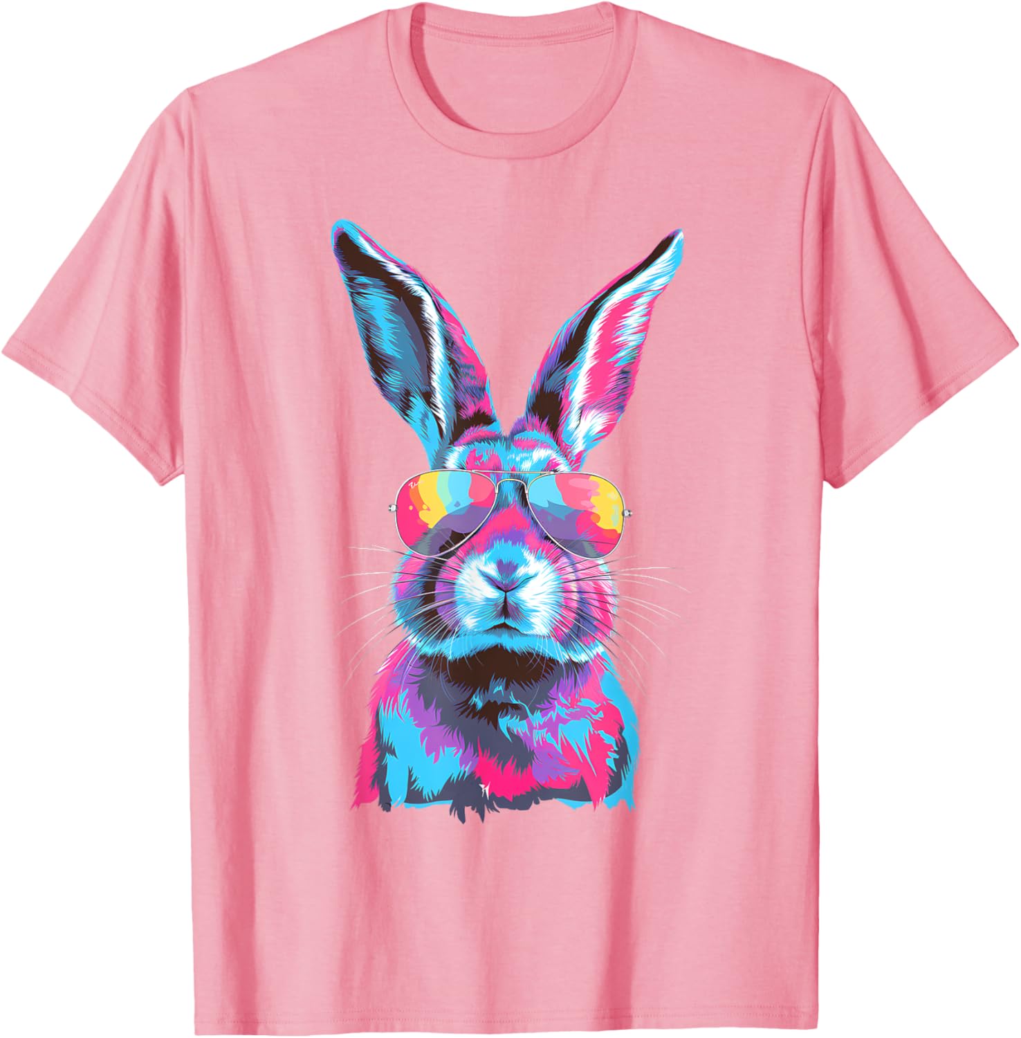 Bunny Face Sunglasses T-Shirt for Easter Fun - Men, Women, Kids - 9
