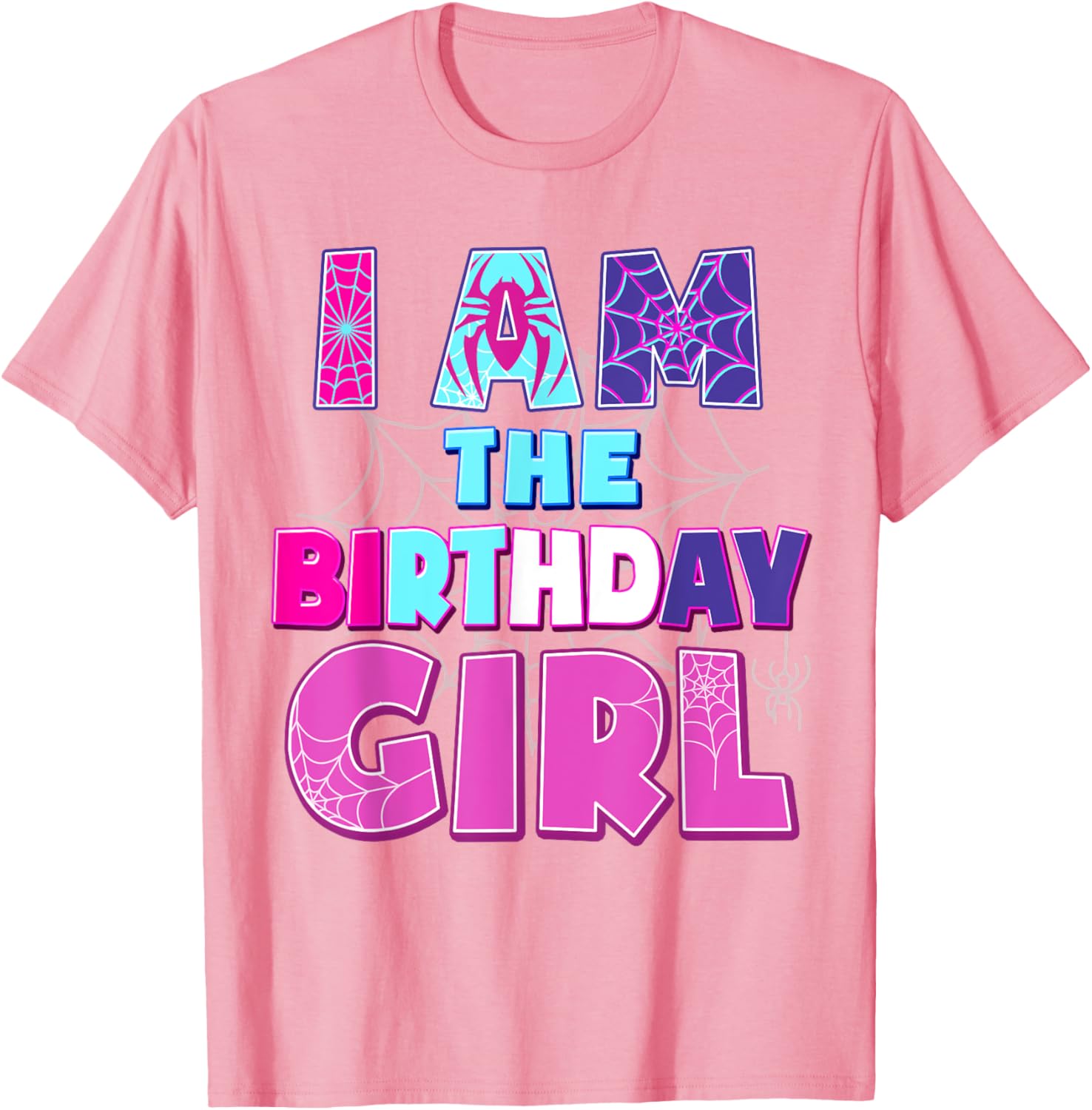Funny Birthday Girl Spider T-Shirt for Birthday Party Fun - 9