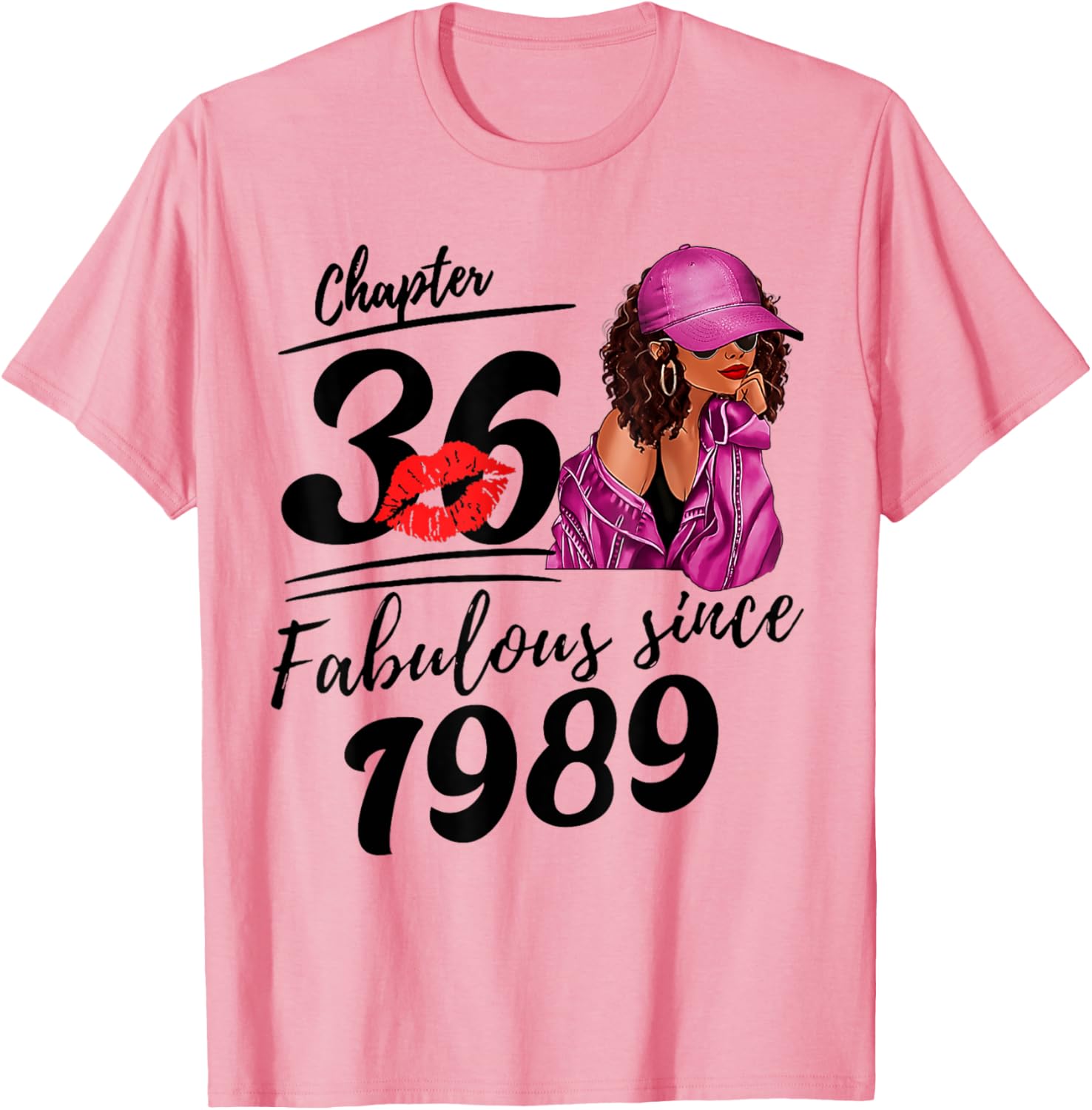 Fabulous Since 1989 Black Women 36th Birthday T-Shirt for Celebrations - 4