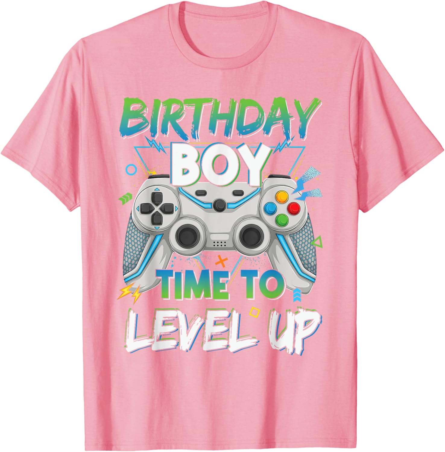 Level Up Gaming Birthday Boy T-Shirt for Young Gamer Boys - 17