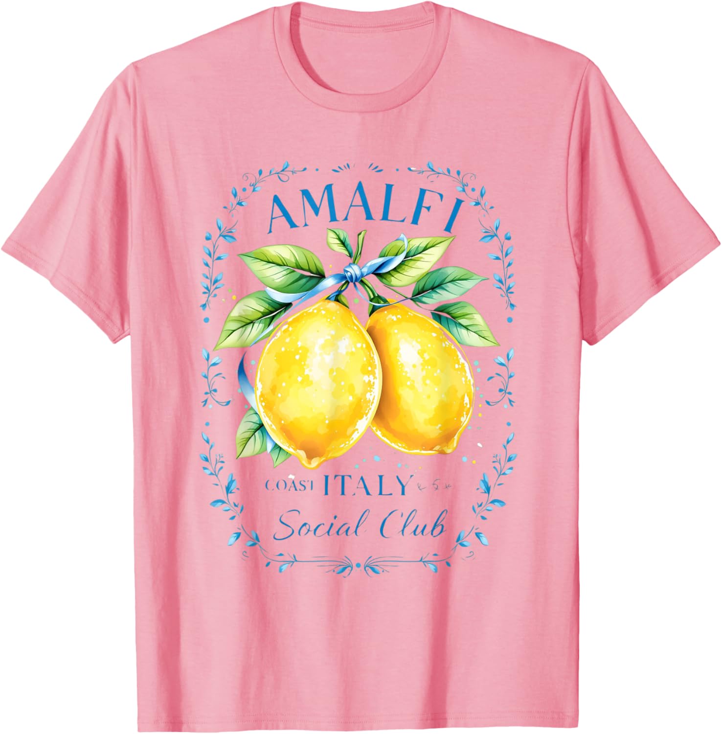 Amalfi Capri Lemons Graphic Tee Coastal Souvenir T-Shirt for All Ages - 5