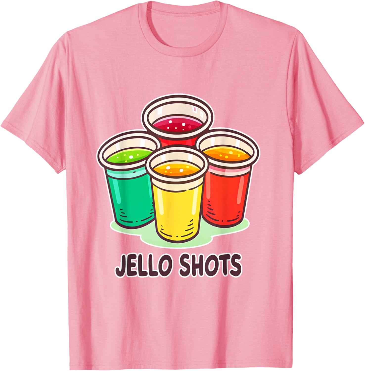 Colorful Jello Shots Party T-Shirt for Fun Celebrations and Events - 8