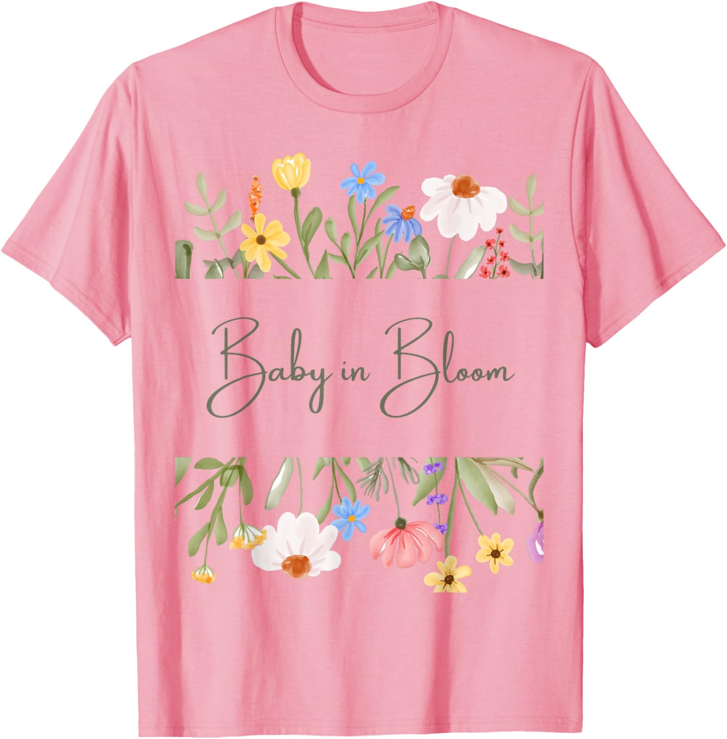 Baby in Bloom Baby Shower T-Shirt Perfect for Celebration and Gifts - 2