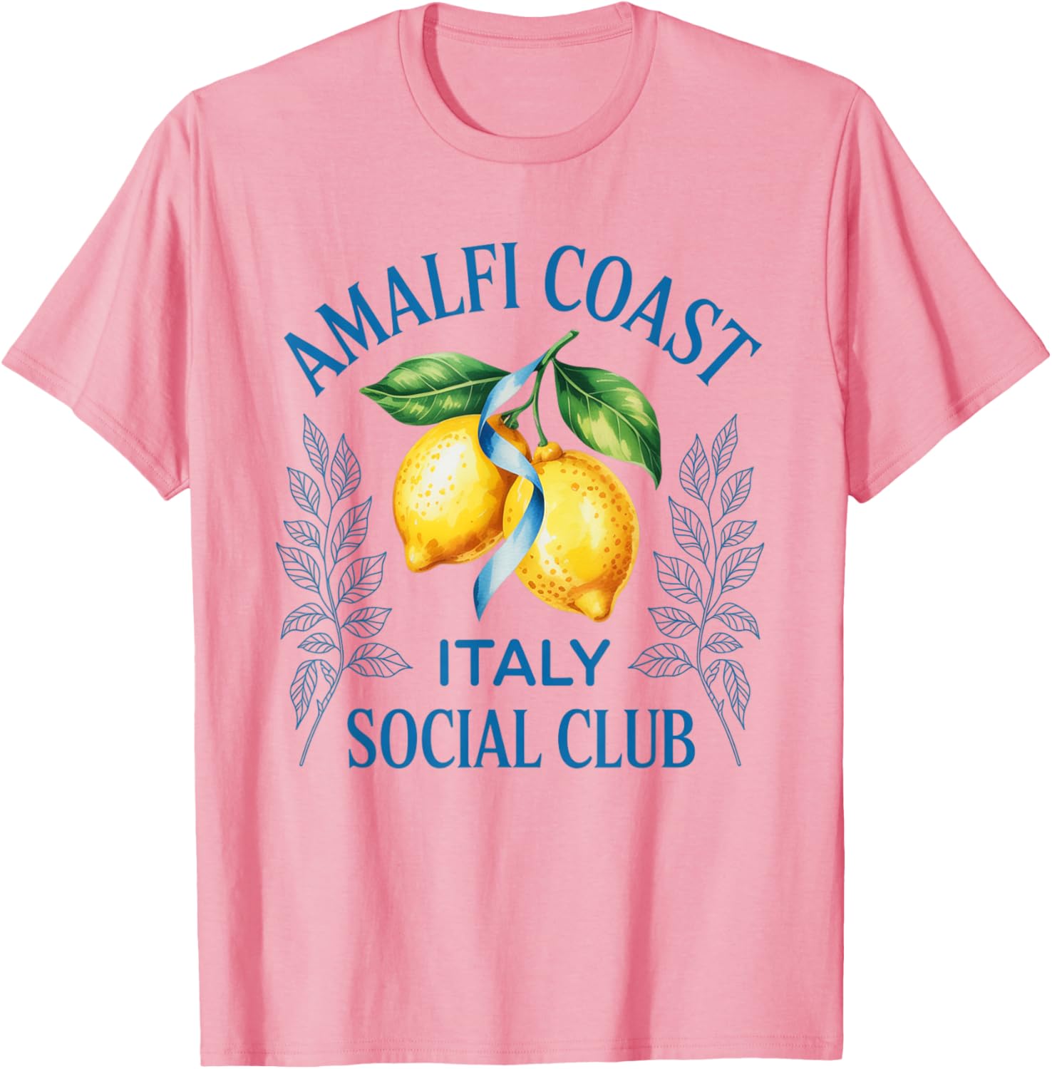 Amalfi Coast Capri Lemons Italy Social Club T-Shirt for Travel Lovers - 4