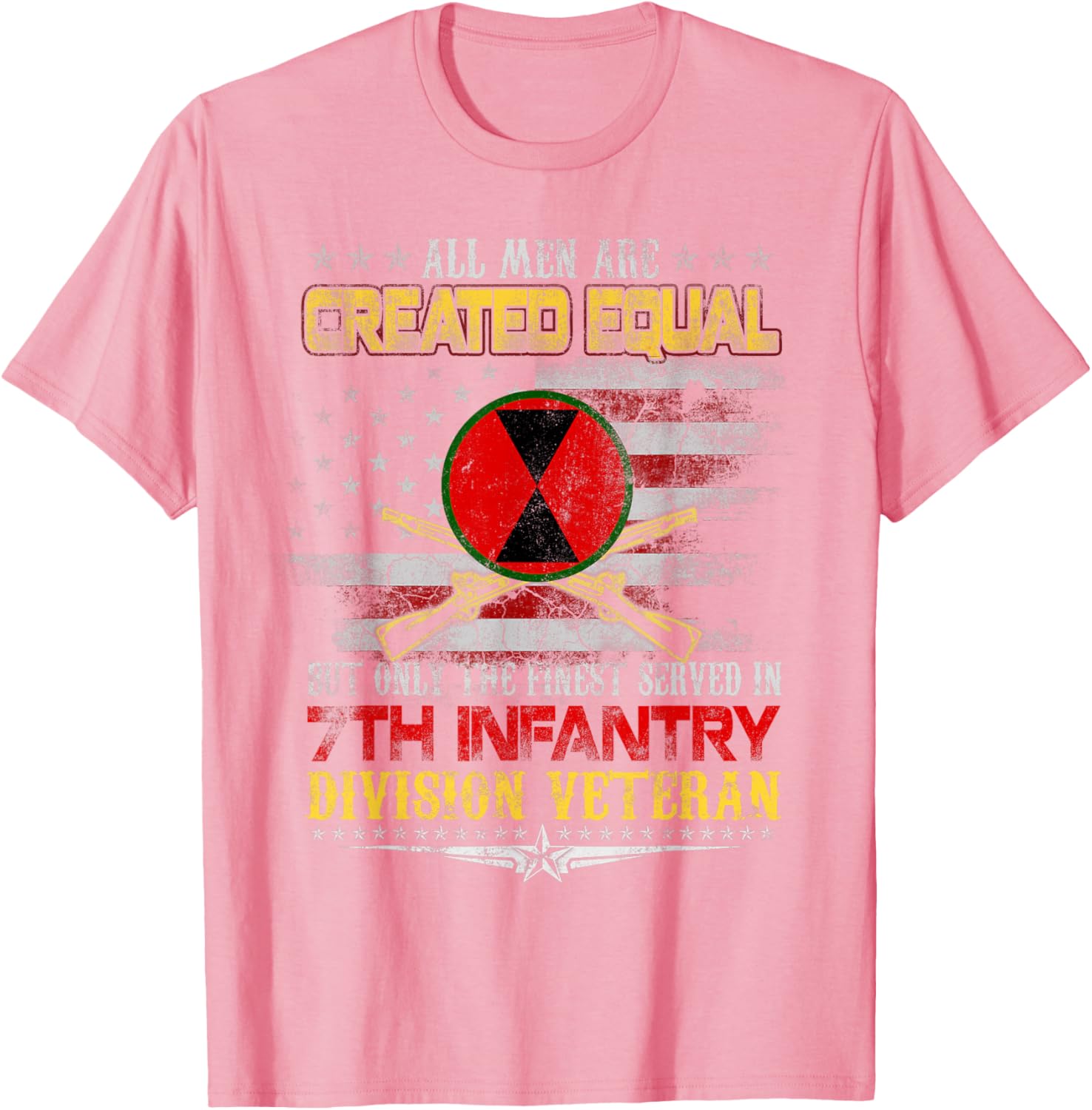All Men Created Equal 7th Infantry Division Veteran T-Shirt for Heroes - 10