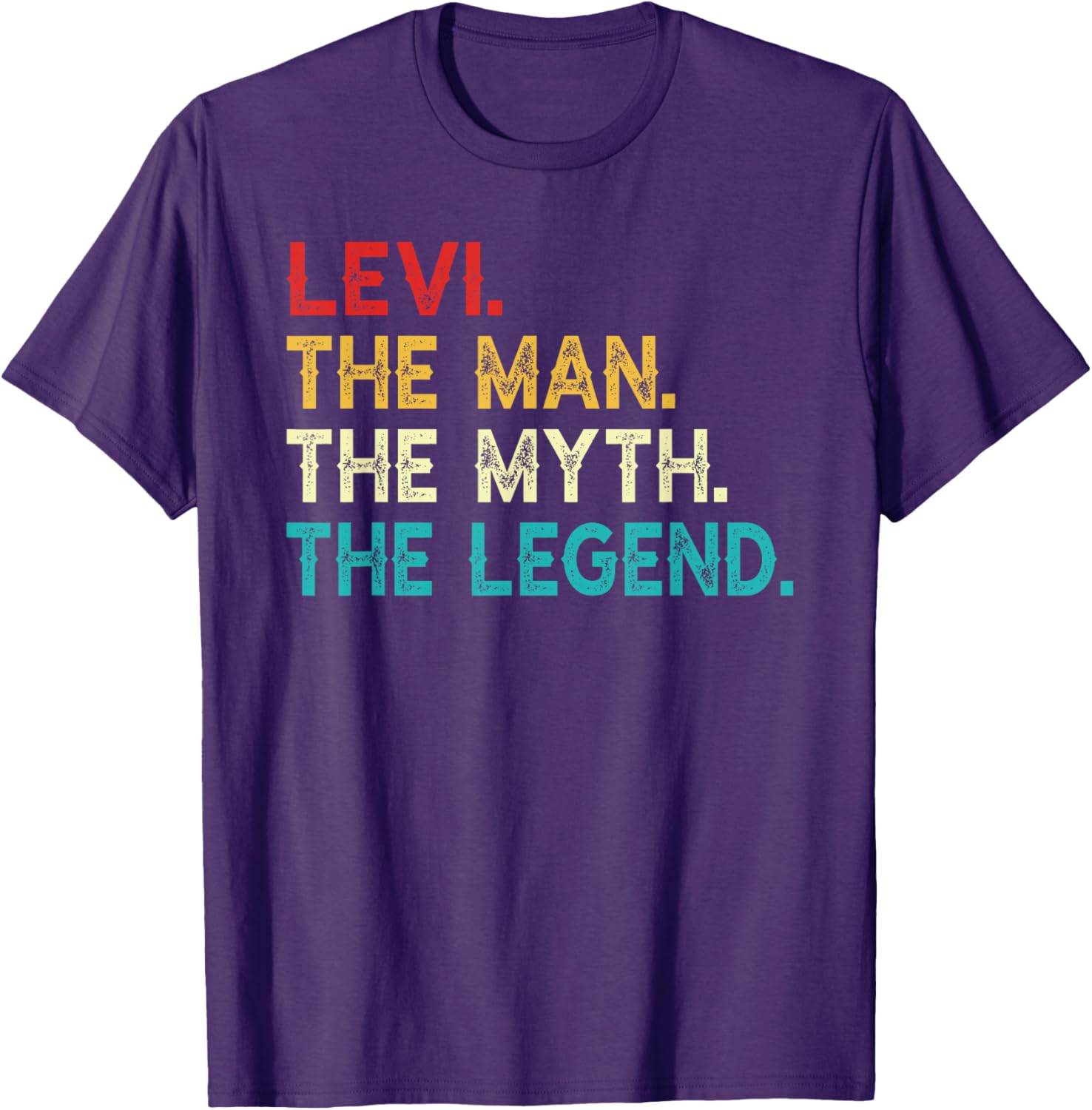 Funny Vintage Levi T-Shirt The Man The Myth The Legend Birthday Gift - 1
