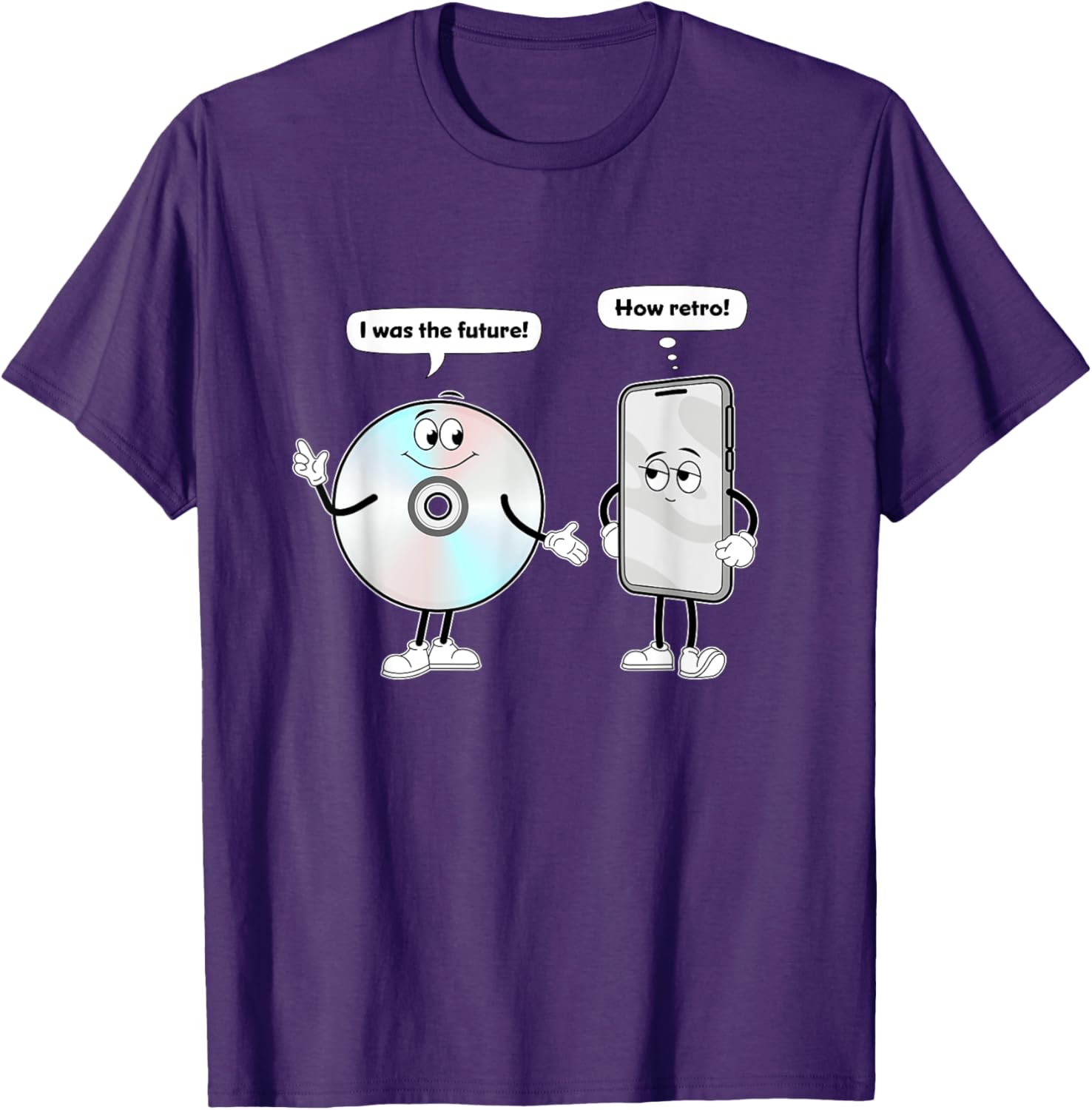 CD vs Smartphone Technology Past vs Future T-Shirt for Music Lovers - 28