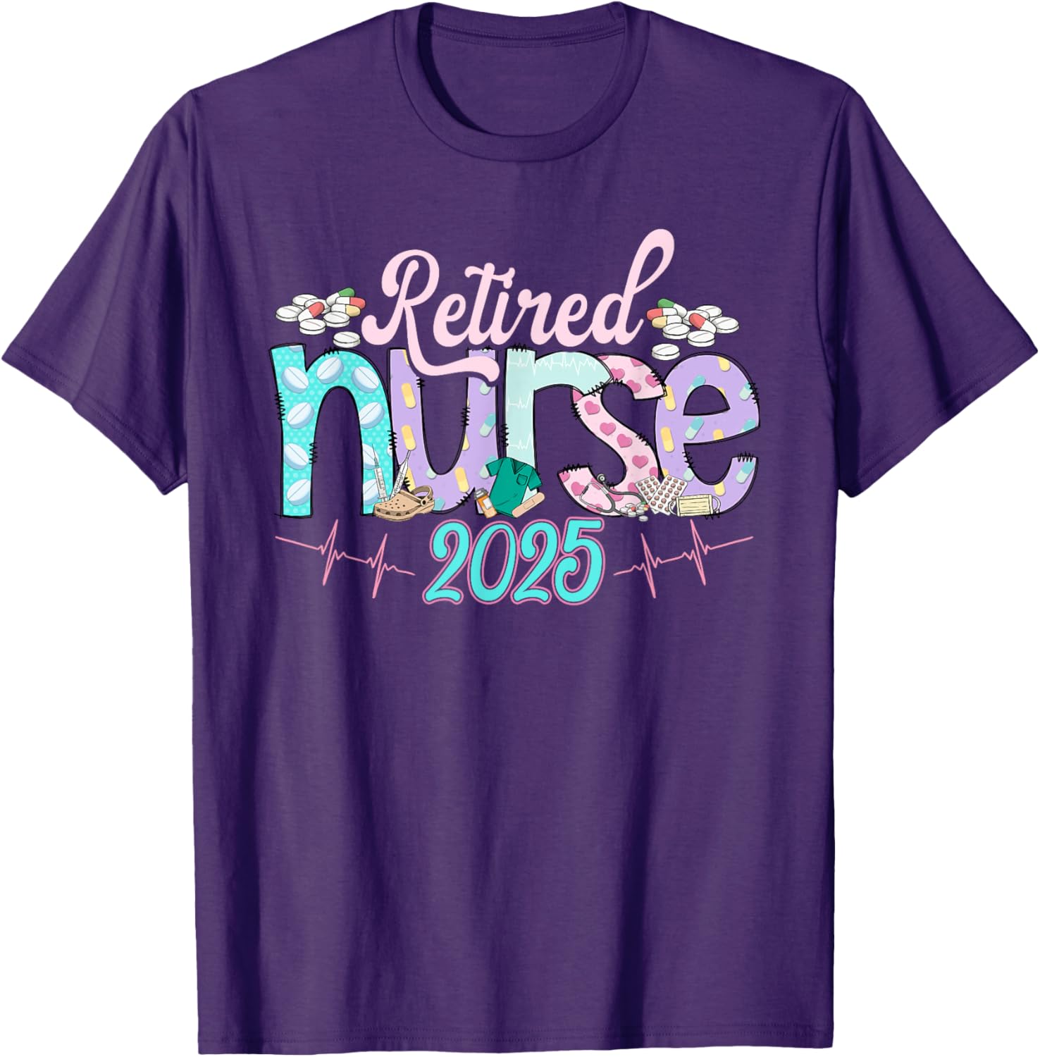 Tie Dye Retired Nurse T-Shirt 2025 Perfect Gift for Nurses - 25