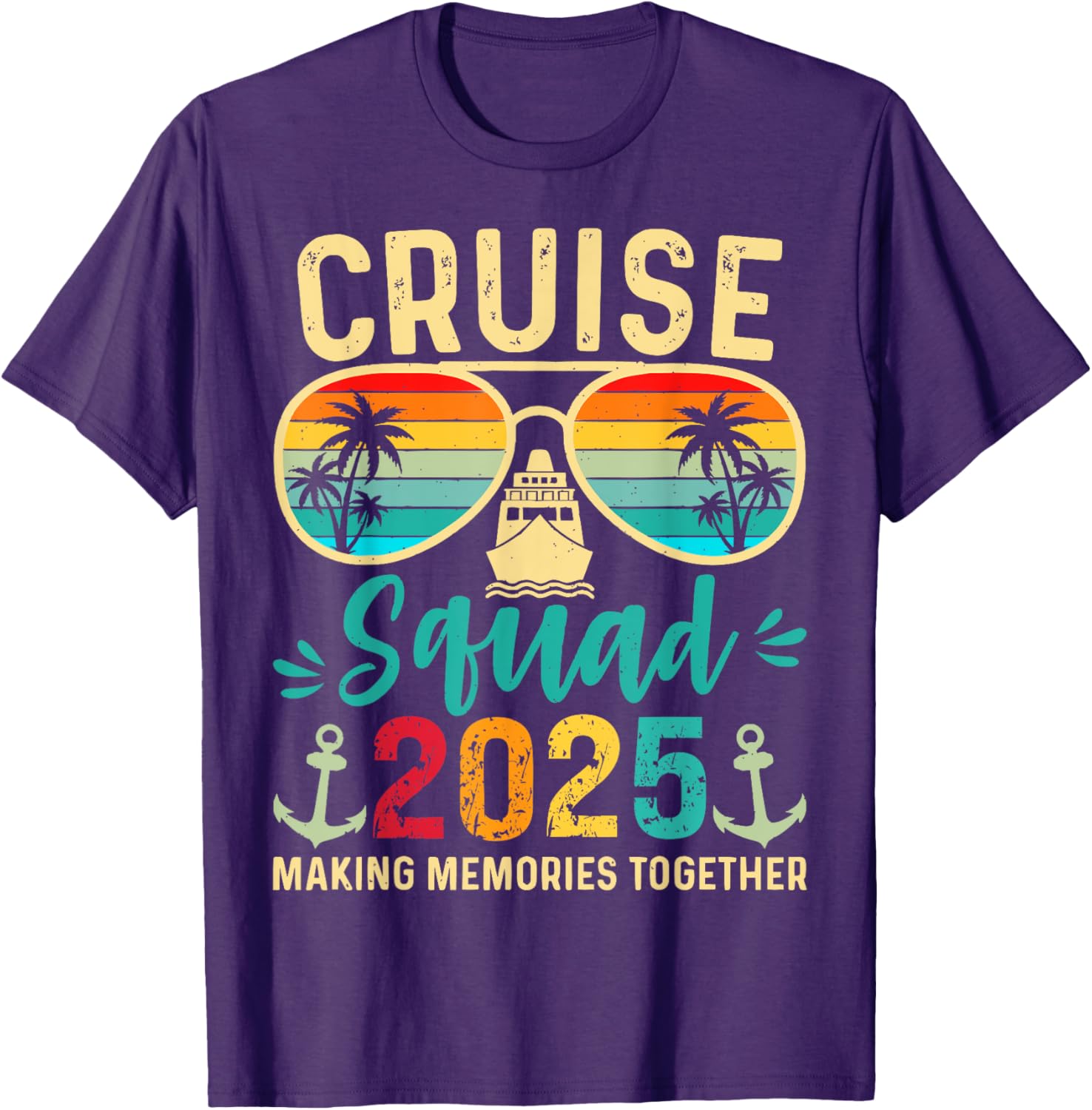 Cruise Squad 2025 Birthday Party Matching T-Shirt for Fun Vacations - 13