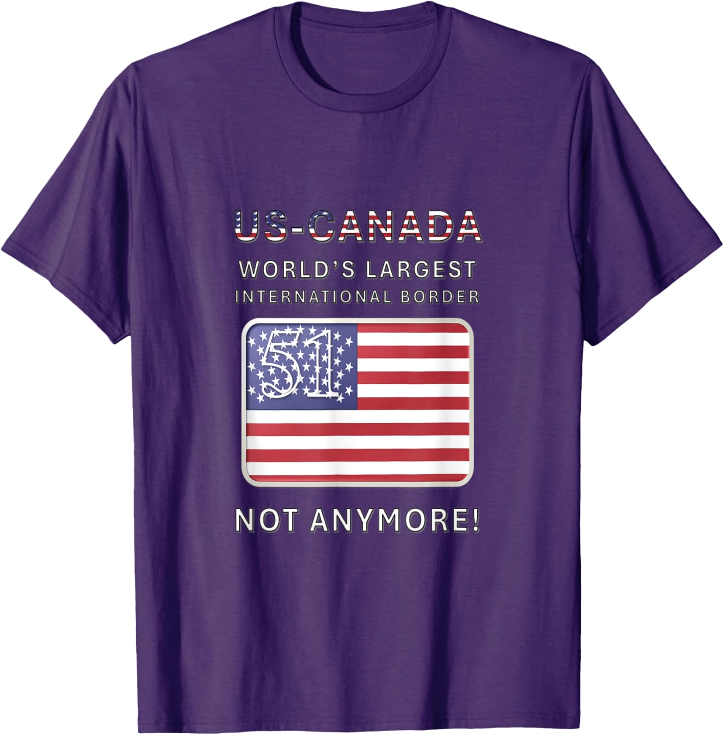 US-Canada Border MAGA T-Shirt - Proudly Celebrate Our Heritage - 28