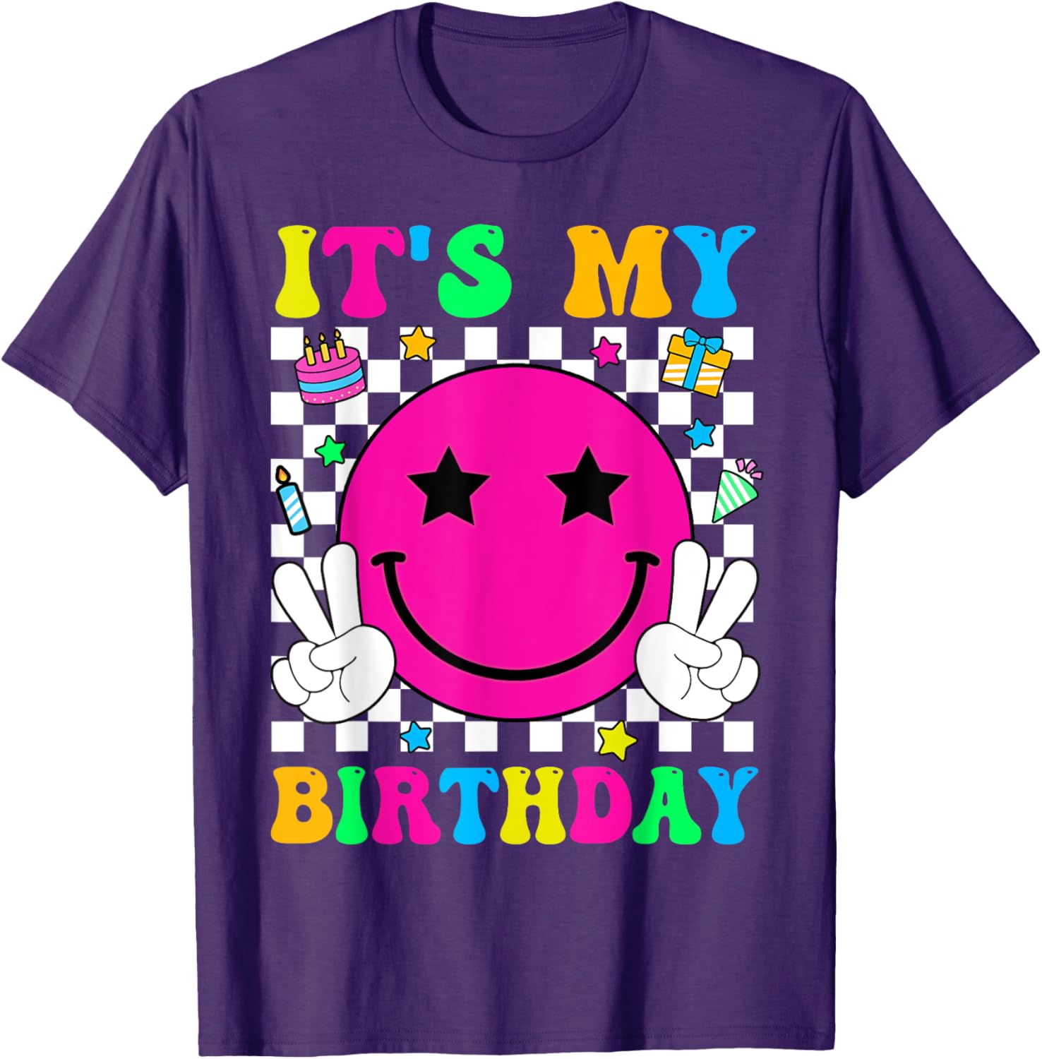 Groovy It's My Birthday T-Shirt for Men, Women, Teens, and Kids - 14