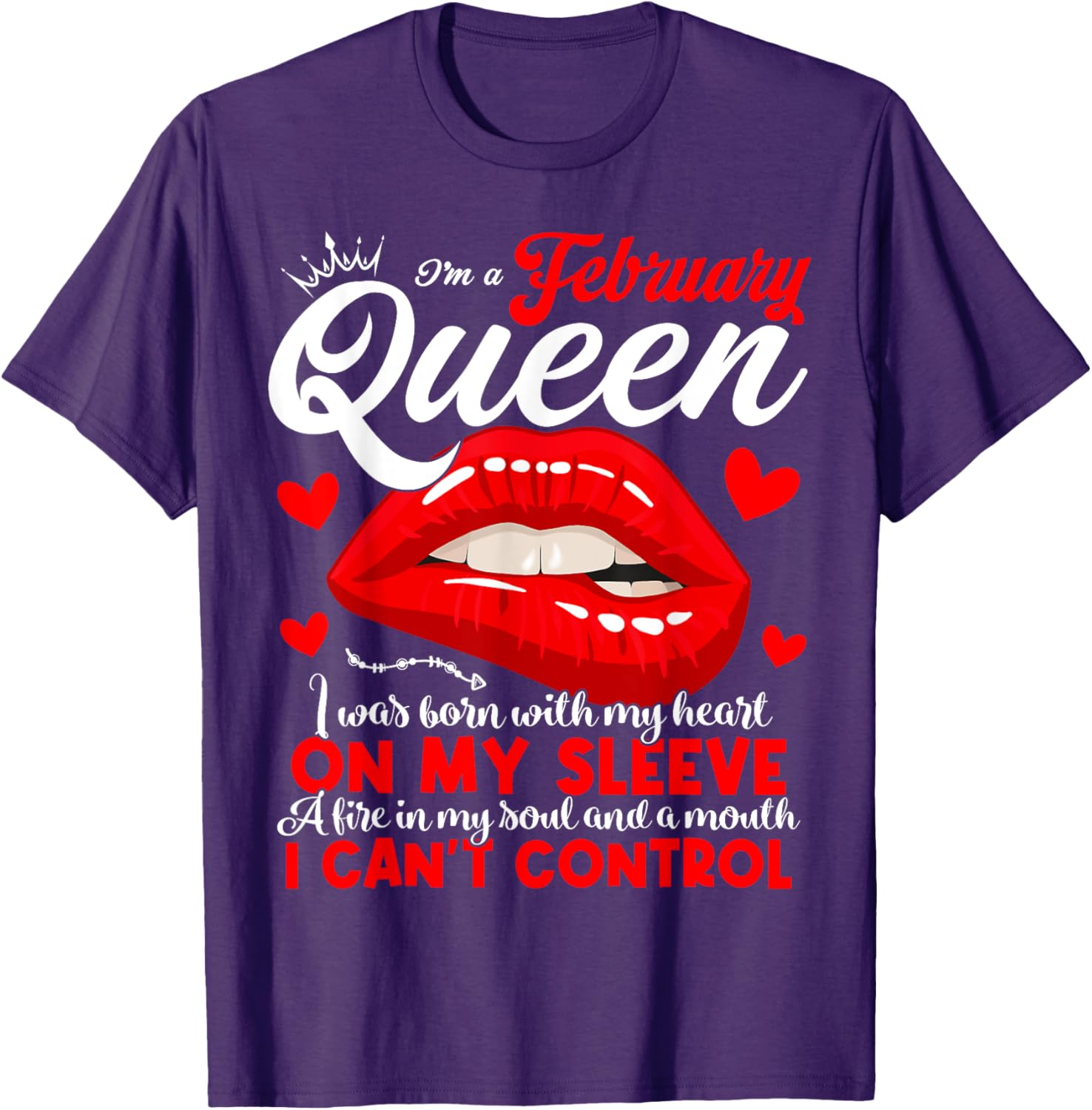 February Birthday Queen T-Shirt for Women and Girls - Celebrate Your Shine - 8