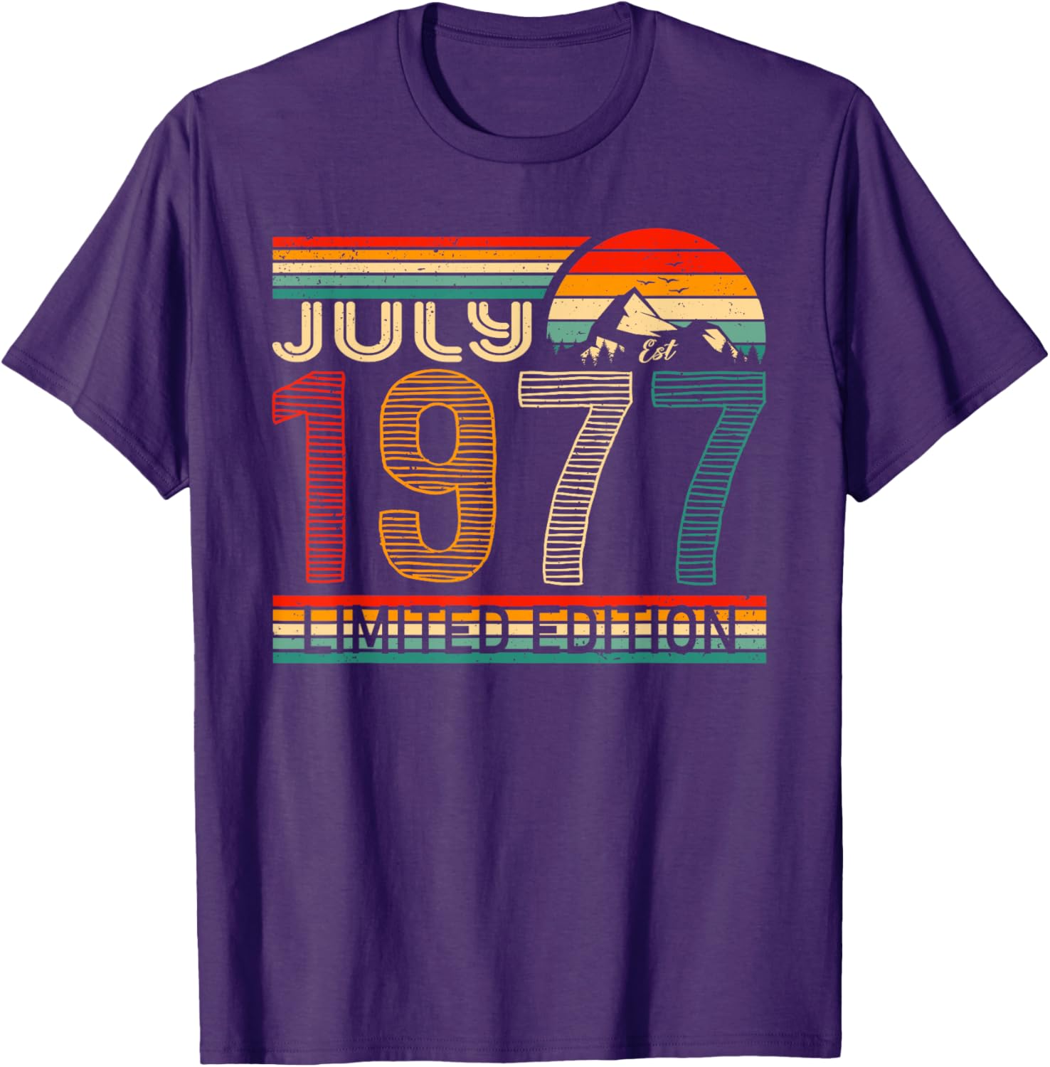 Classic July 1977 Vintage Birthday T-Shirt for Nostalgic Celebrations - 5