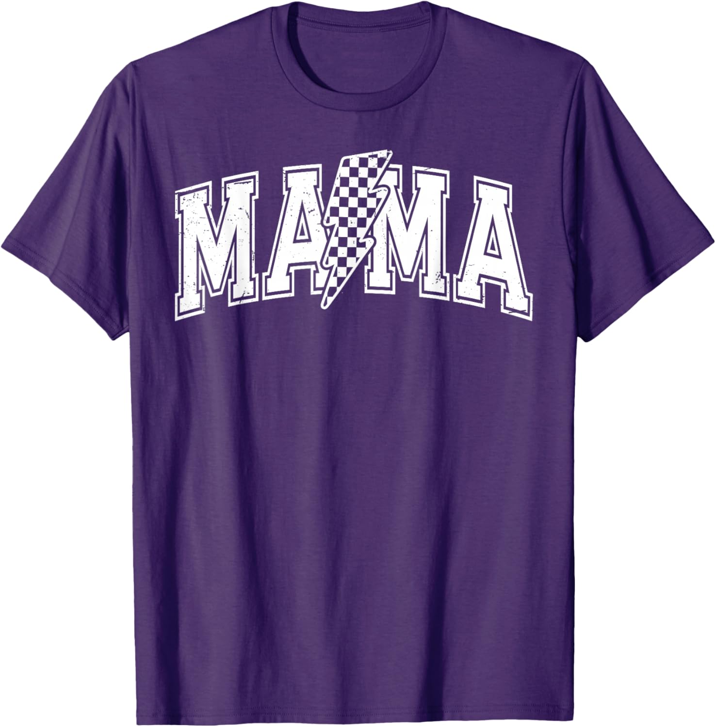 Checkered Mama Black and White T-Shirt for Mother's Day Gift - 20