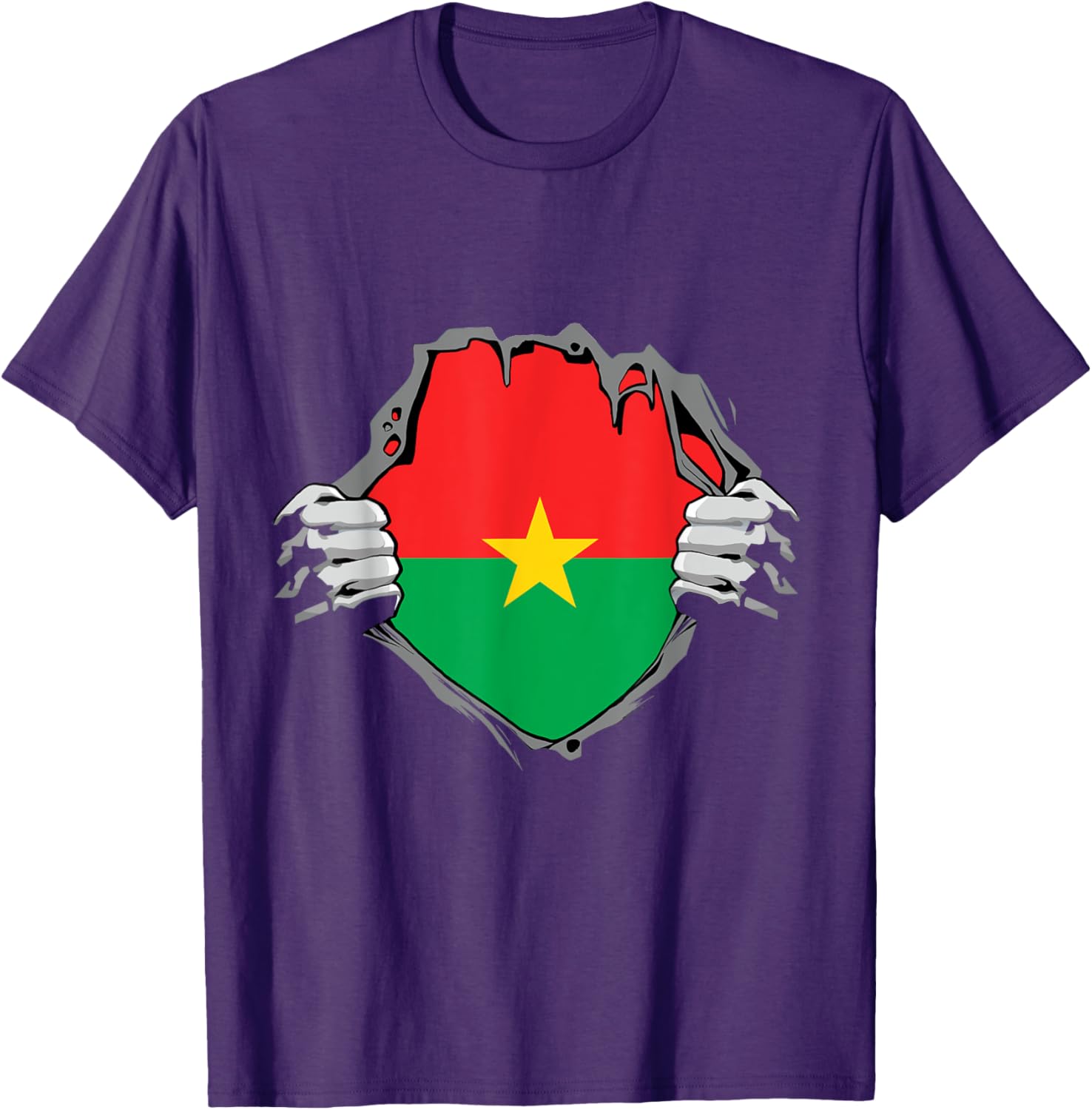 Burkina Faso Heartbeat EKG Pulse T-Shirt for Proud Burkina Fasoans - 20