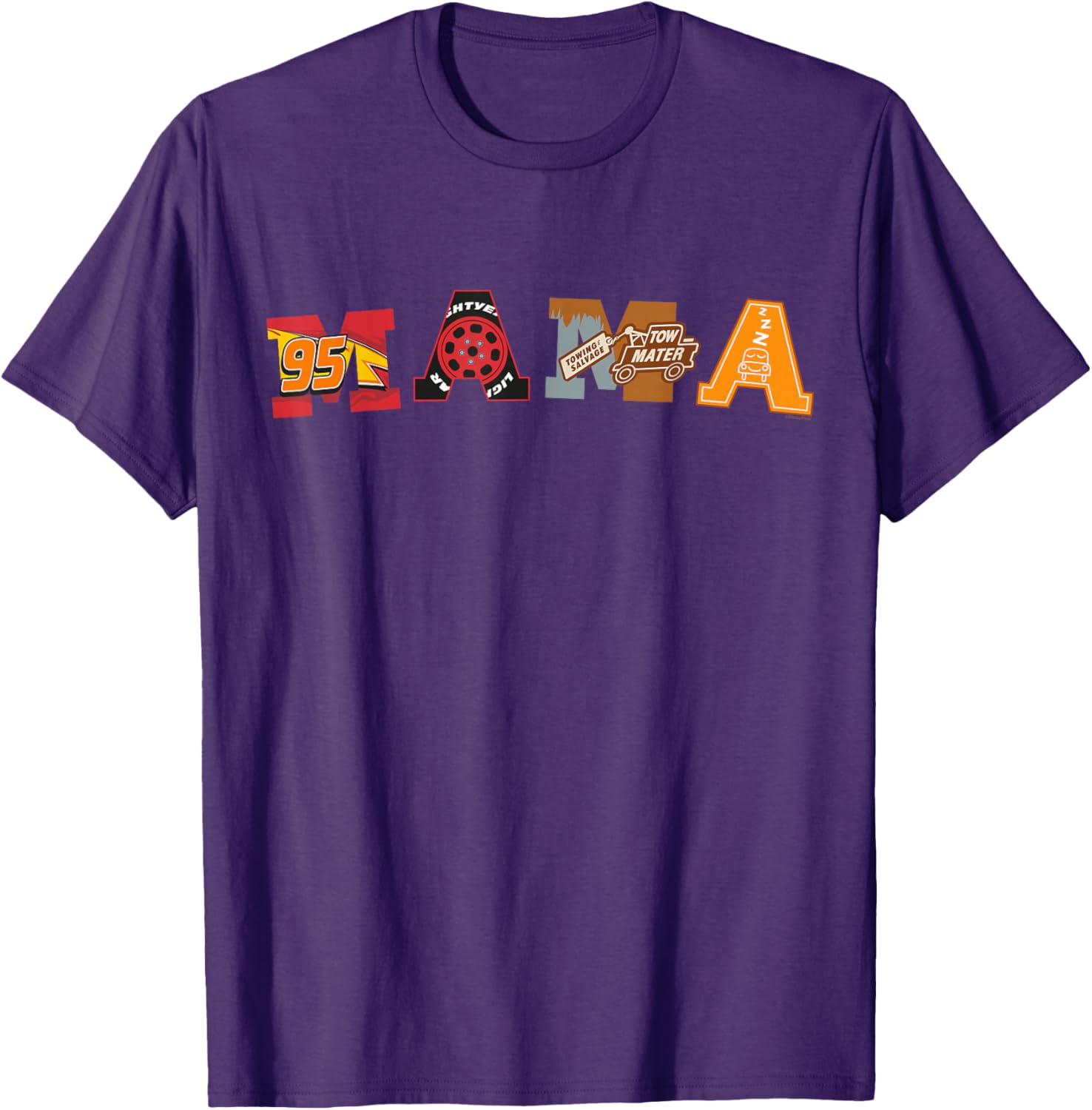 Disney Pixar Cars Mama T-Shirt Perfect for Mother's Day Birthday Gift - 8