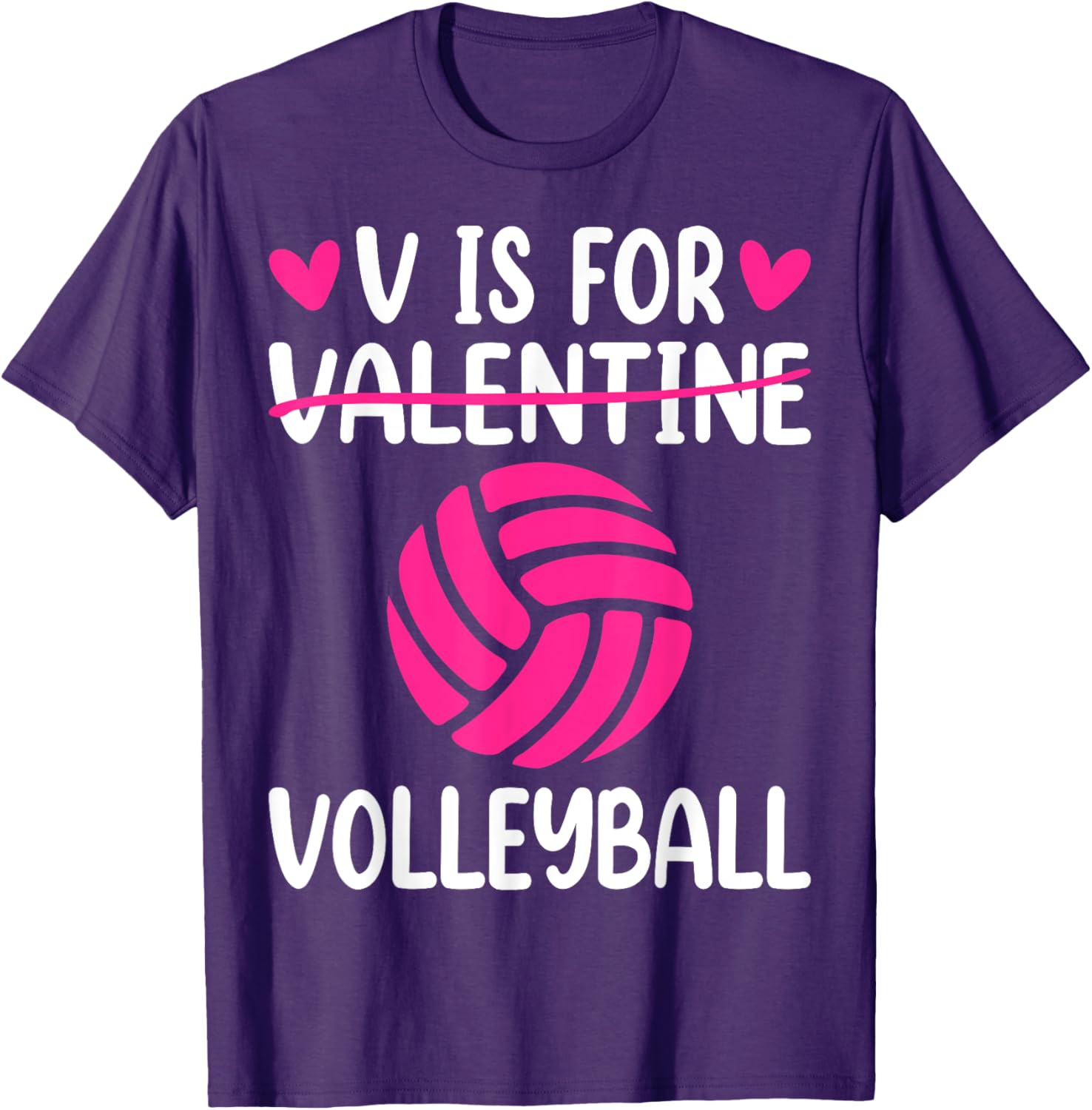 V is for Valentine Volleyball T-Shirt for Boys and Girls Fun Style - 15