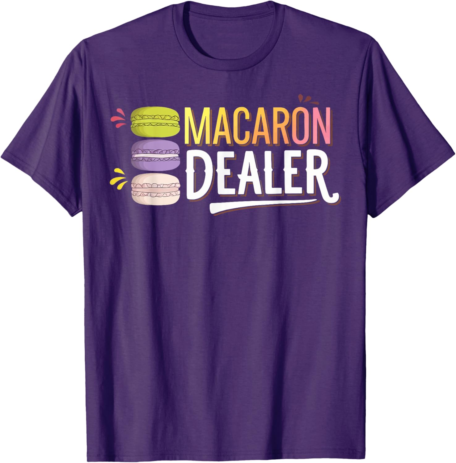 Charming Macaron Dealer T-Shirt for Sweet Treat Lovers and Foodies - 18