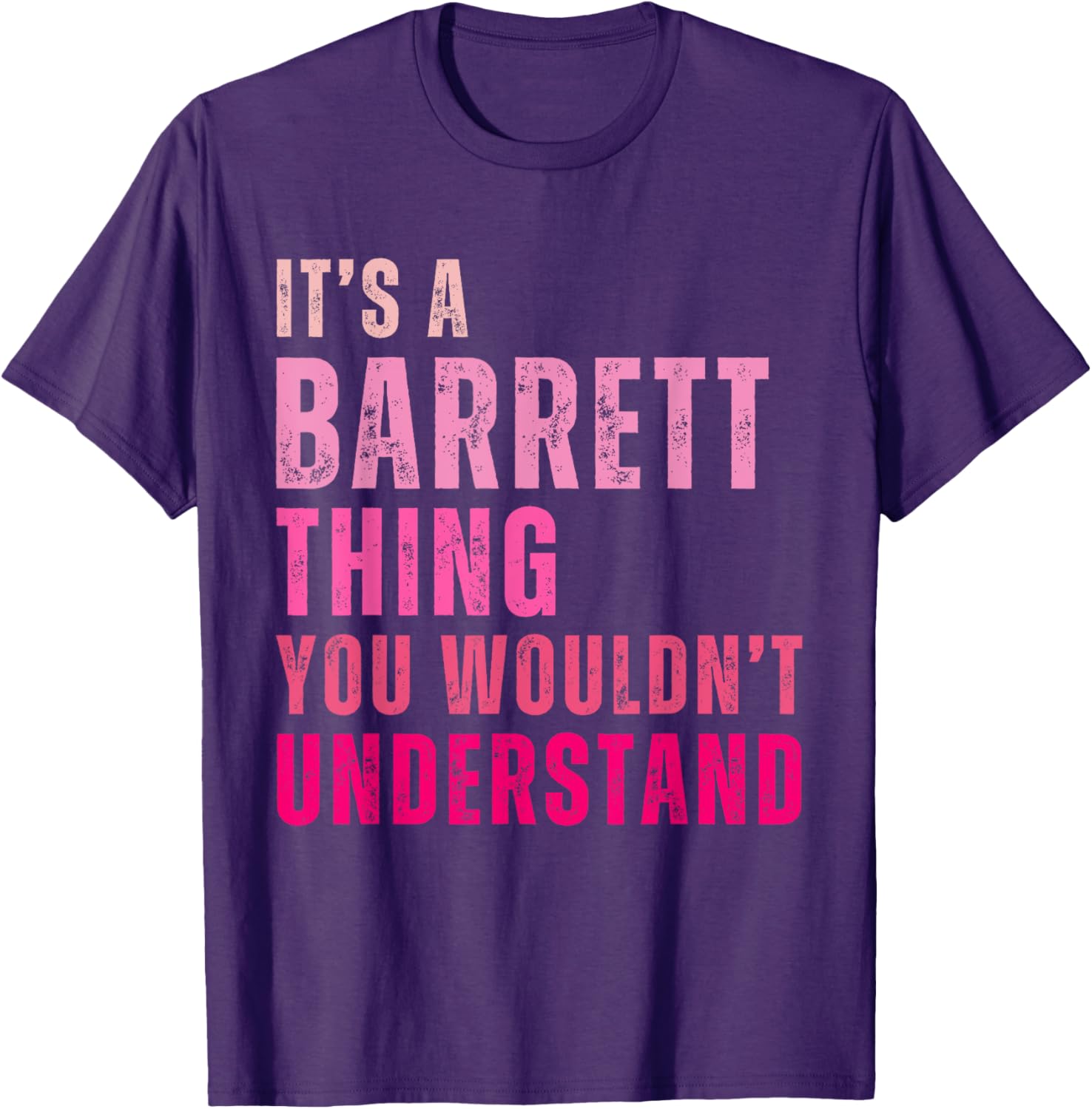 Barrett Vintage T-Shirt It's A Barrett Thing You Wouldn't Understand - 1