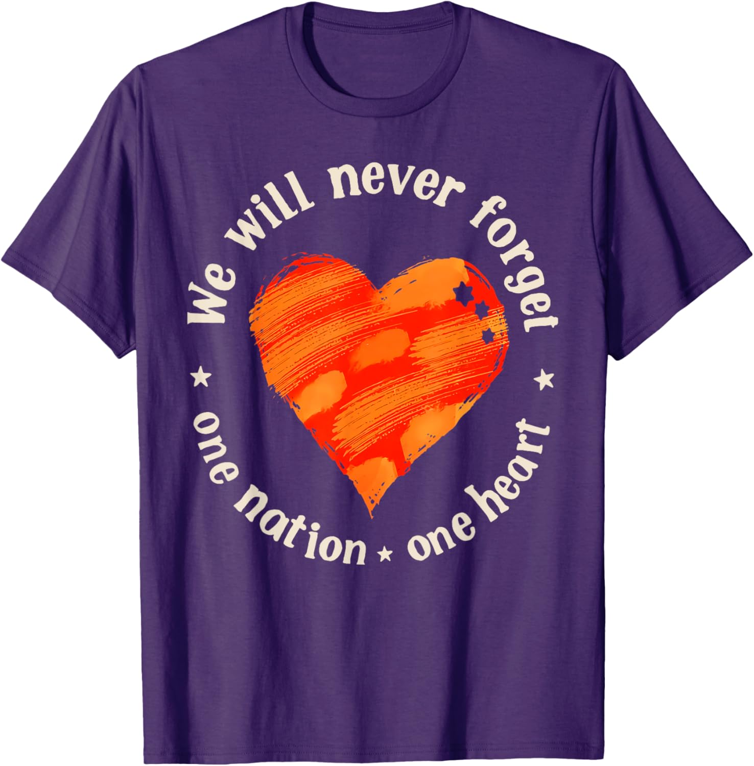 We Will Never Forget One Nation One Heart T-Shirt for Proud Americans - 2