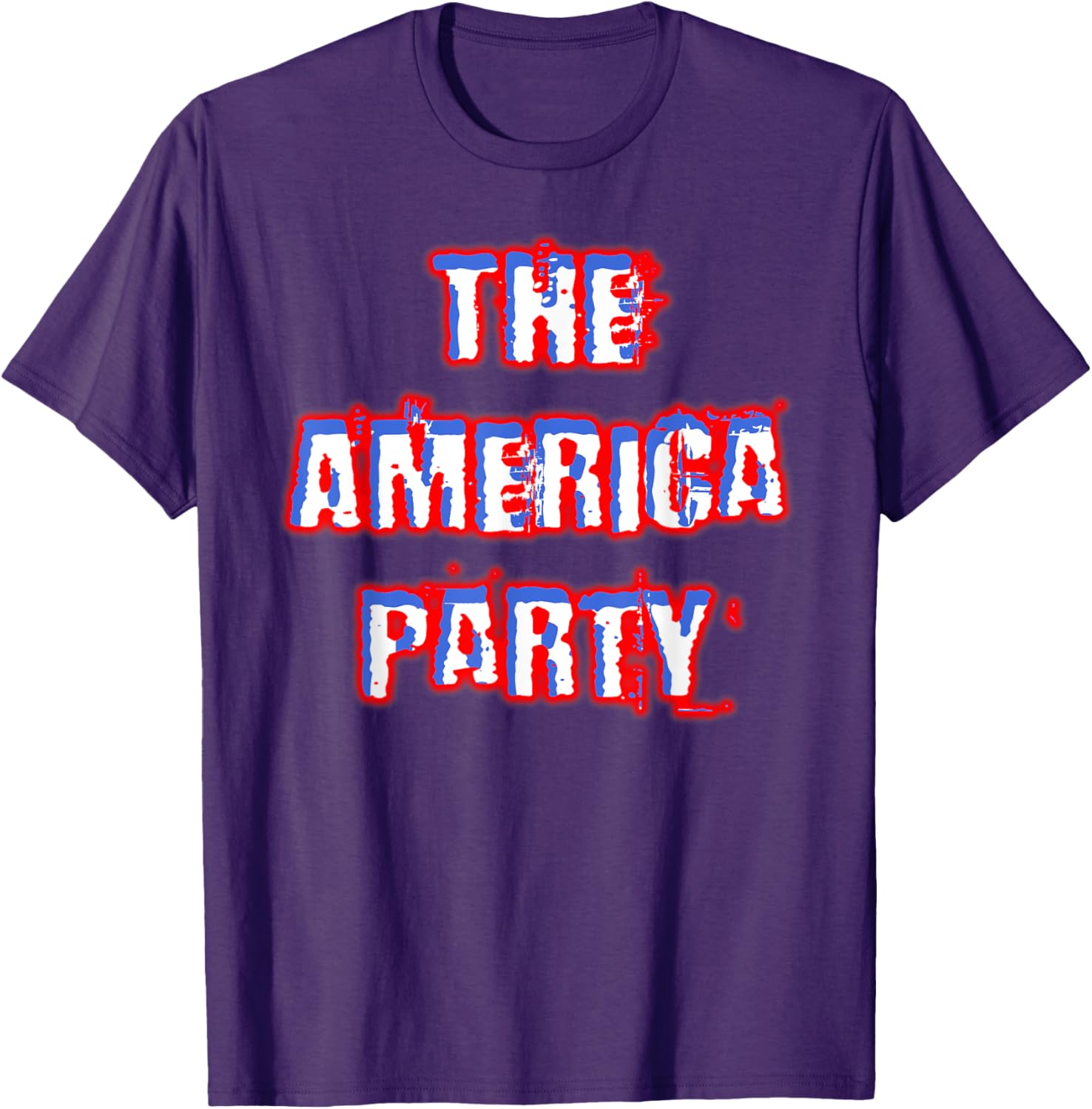 America Party Red White and Blue T-Shirt for Fun and Festive Wear - 2