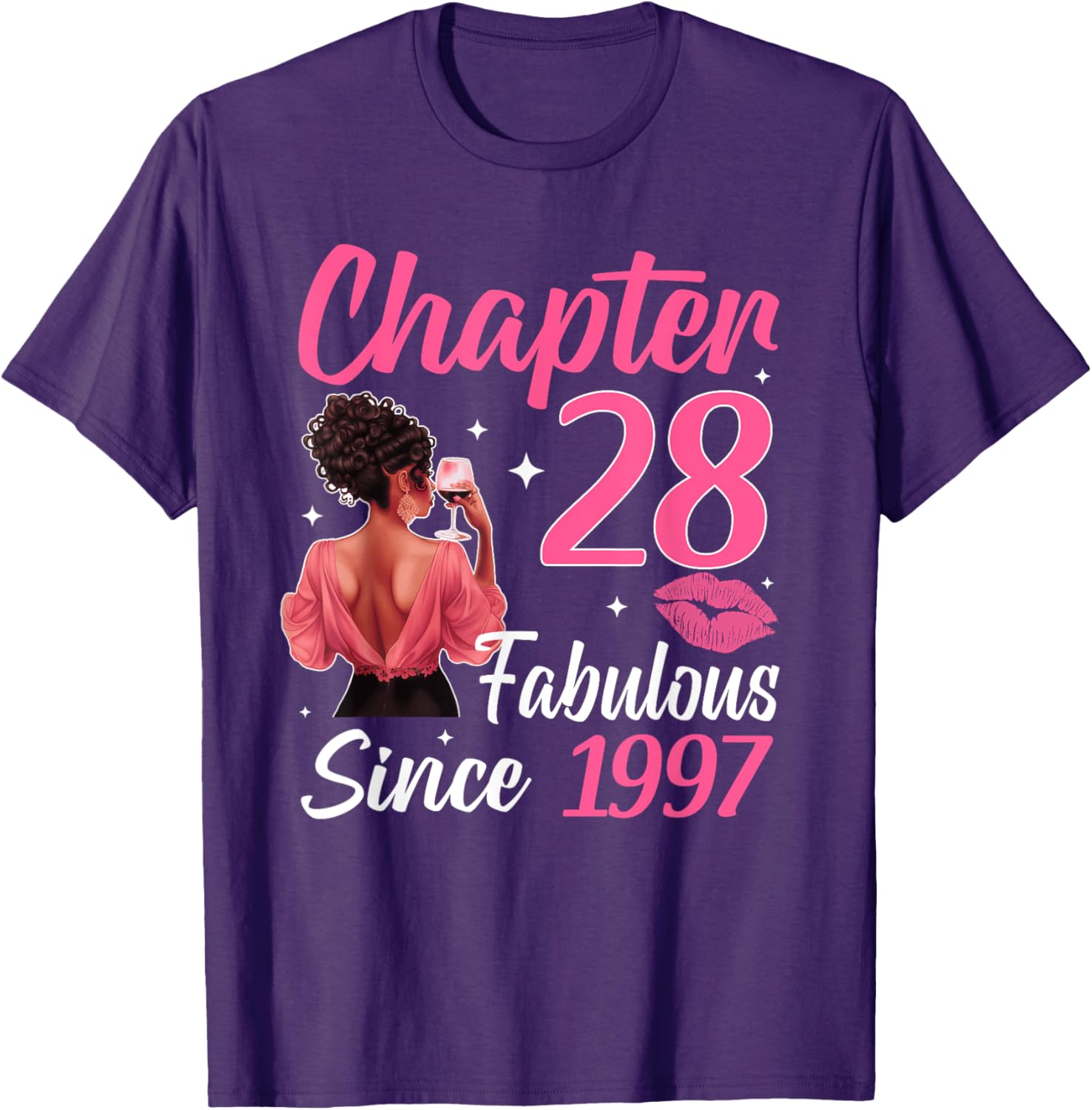 Fabulous Since 1997 28th Birthday T-Shirt for Black Women Celebrate in Style - 6