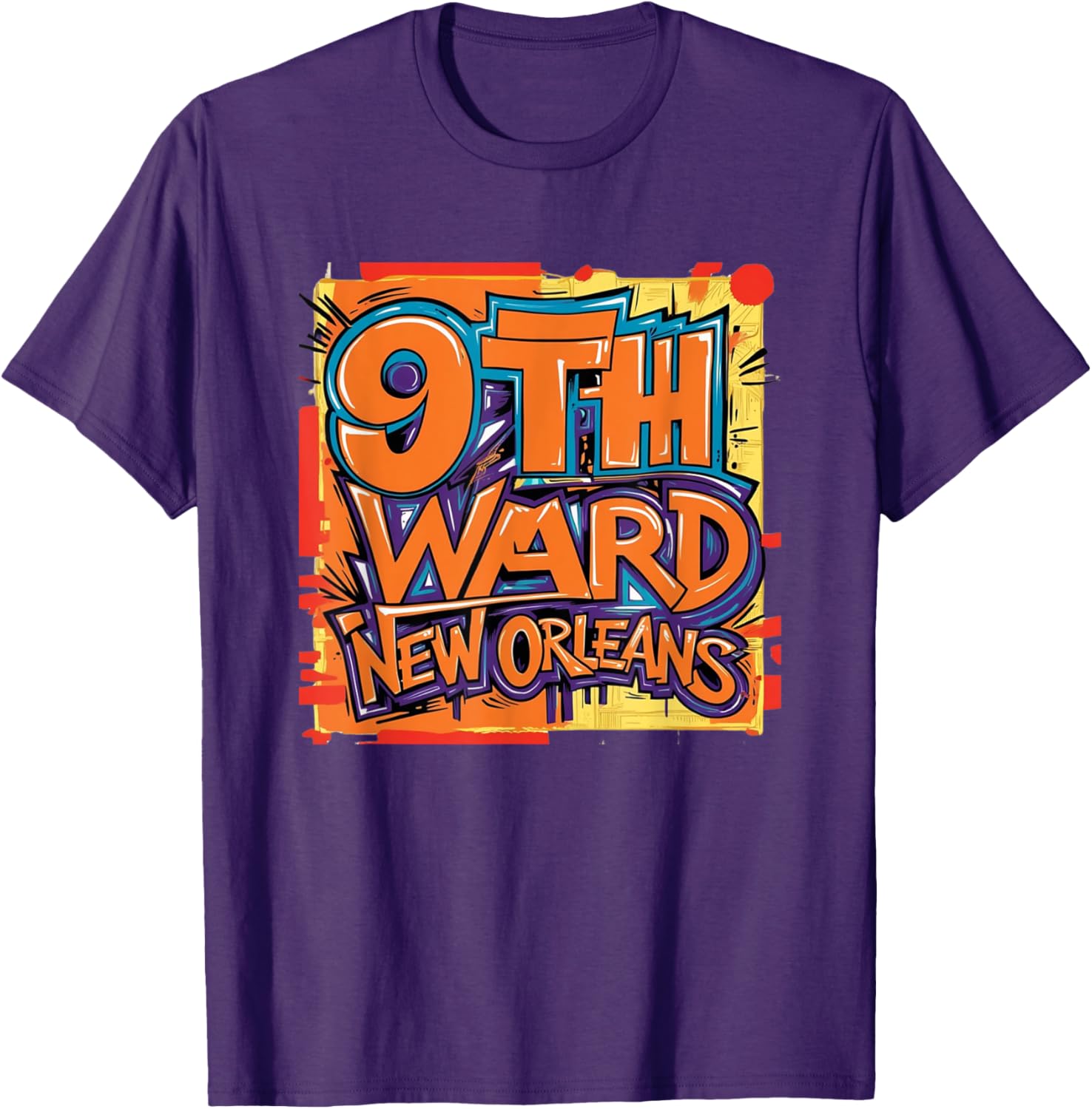 9th Ward Graffiti Art T-Shirt New Orleans Unique Style Clothing - 28