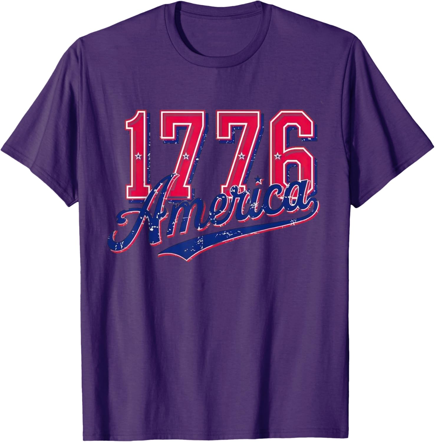 USA Patriotic American Flag 4th of July T-Shirt Celebrating 1776 - 13