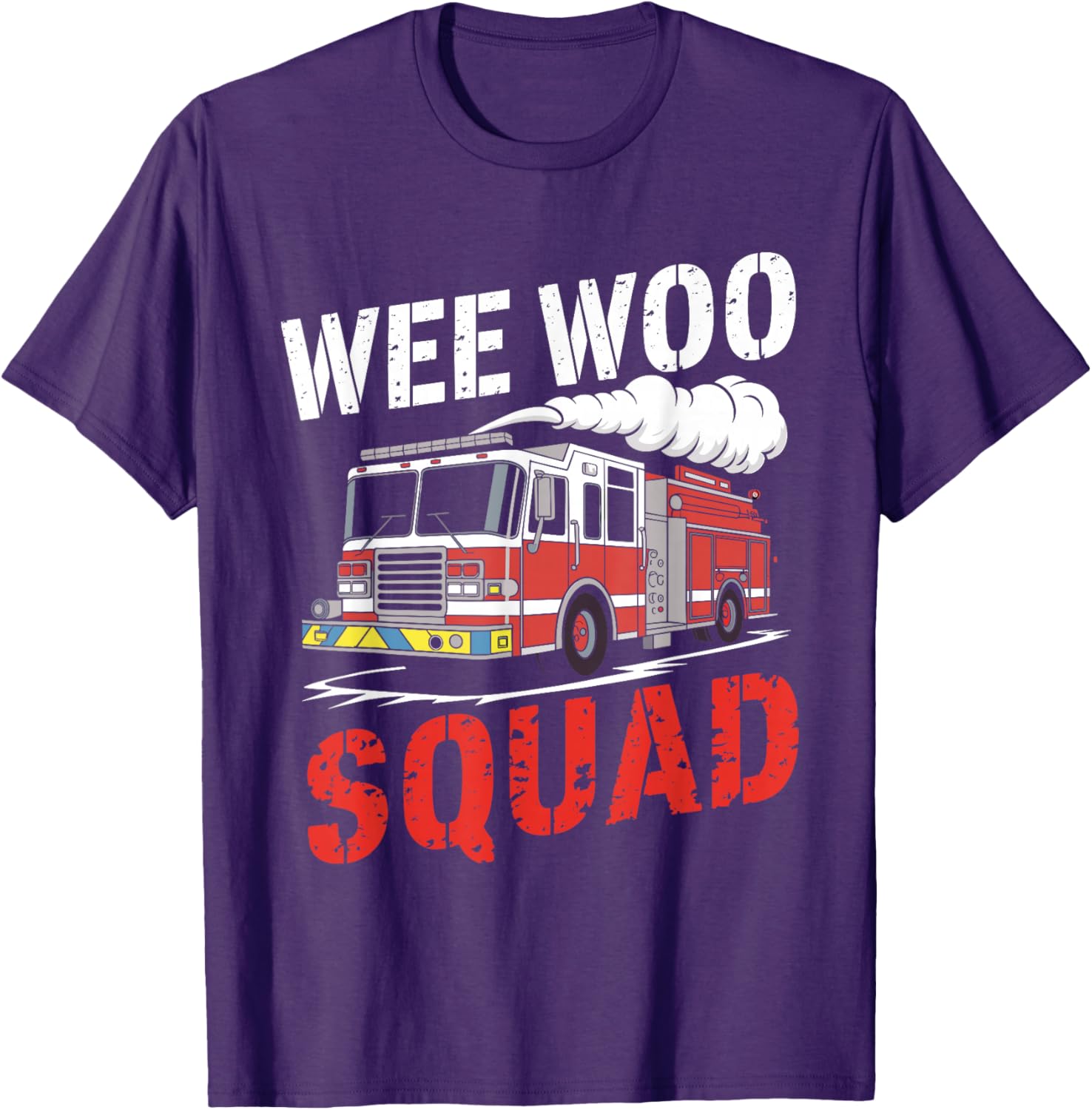 Wee Woo Squad Funny Firefighter Fire Truck T-Shirt for Men and Women - 11