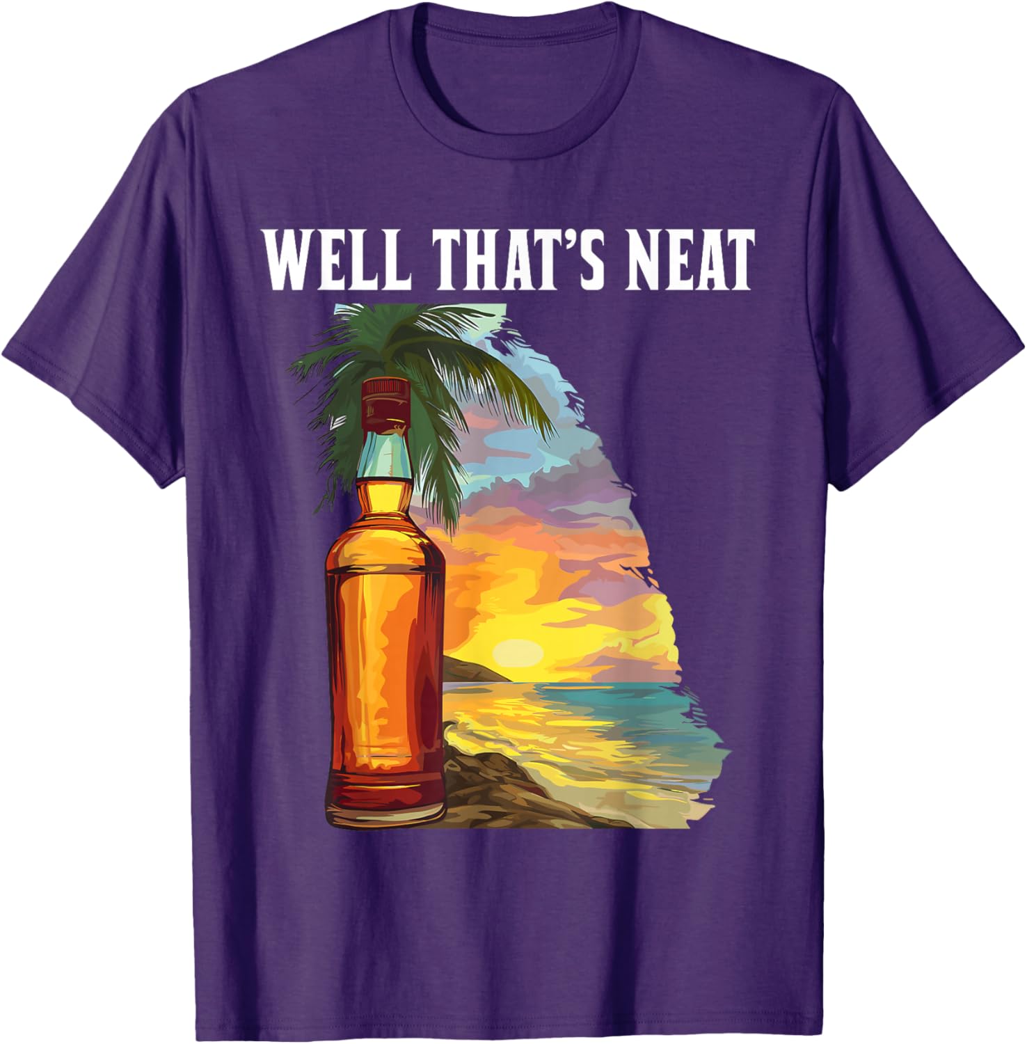 Whiskey Beach Sunset T-Shirt - Perfect for Relaxed Summer Vibes - 5