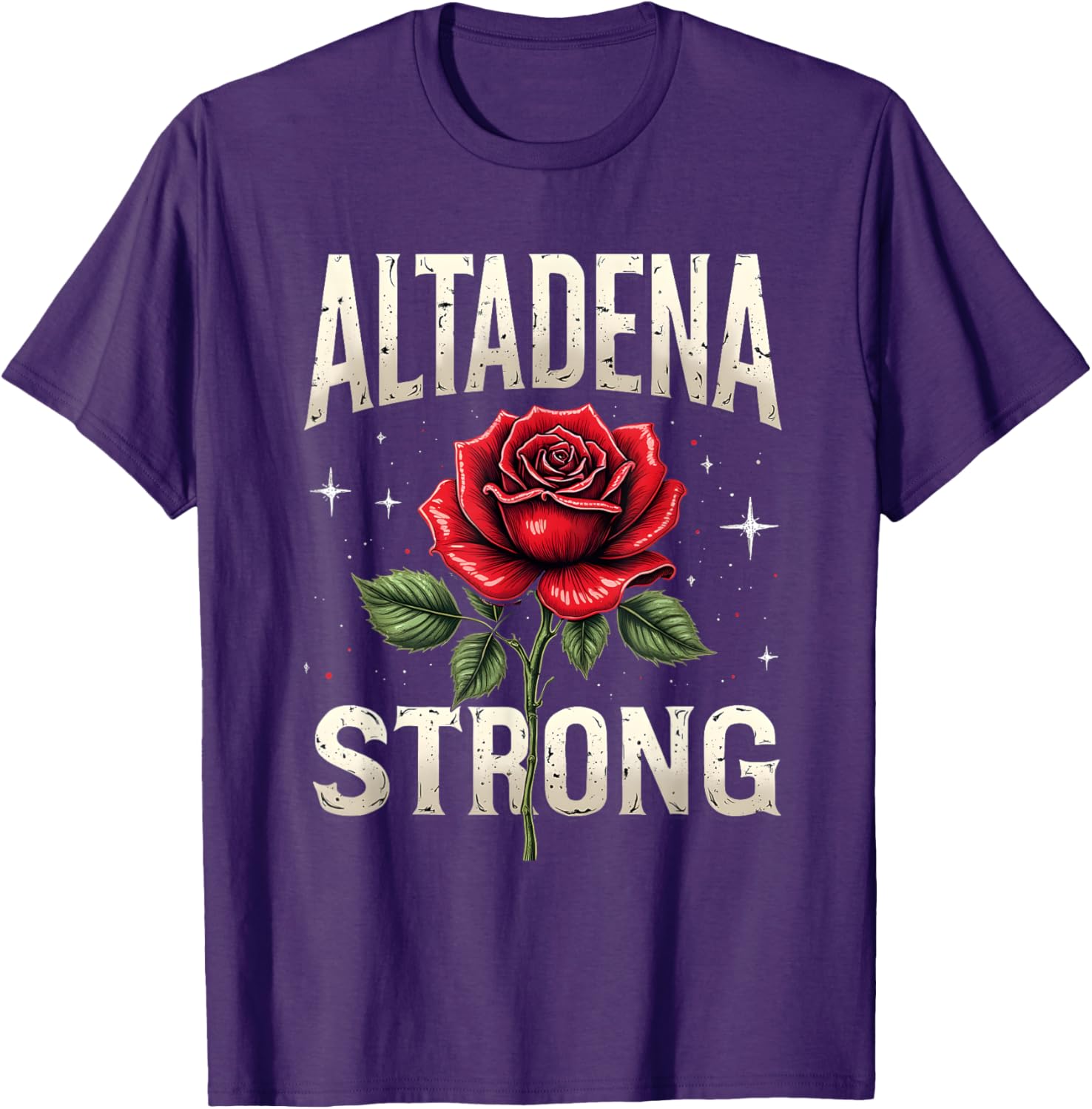 Altadena Strong Red Rose Costume Design T-Shirt for Unique Style - 13