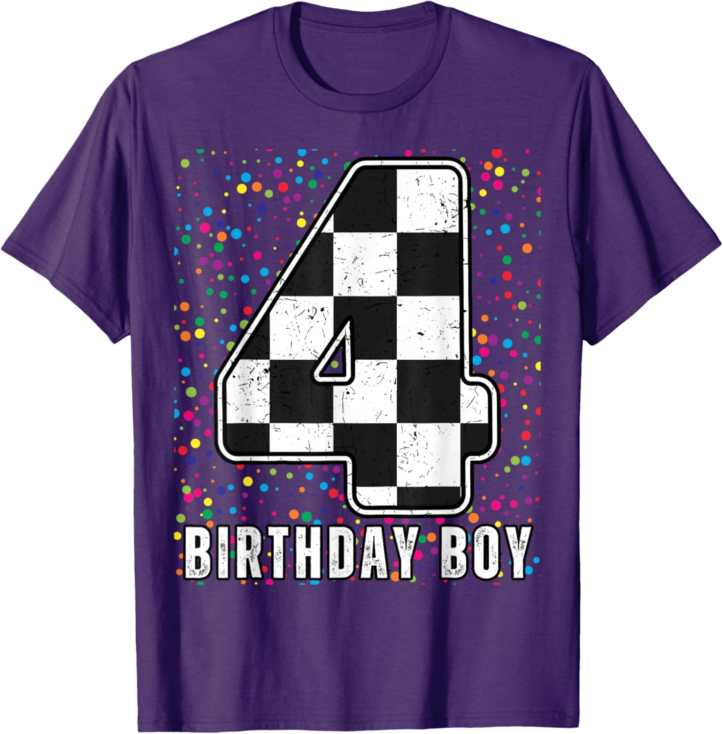 It's My 4th Birthday Racing Car Shirt for Boys Fun Family T-Shirt - 10