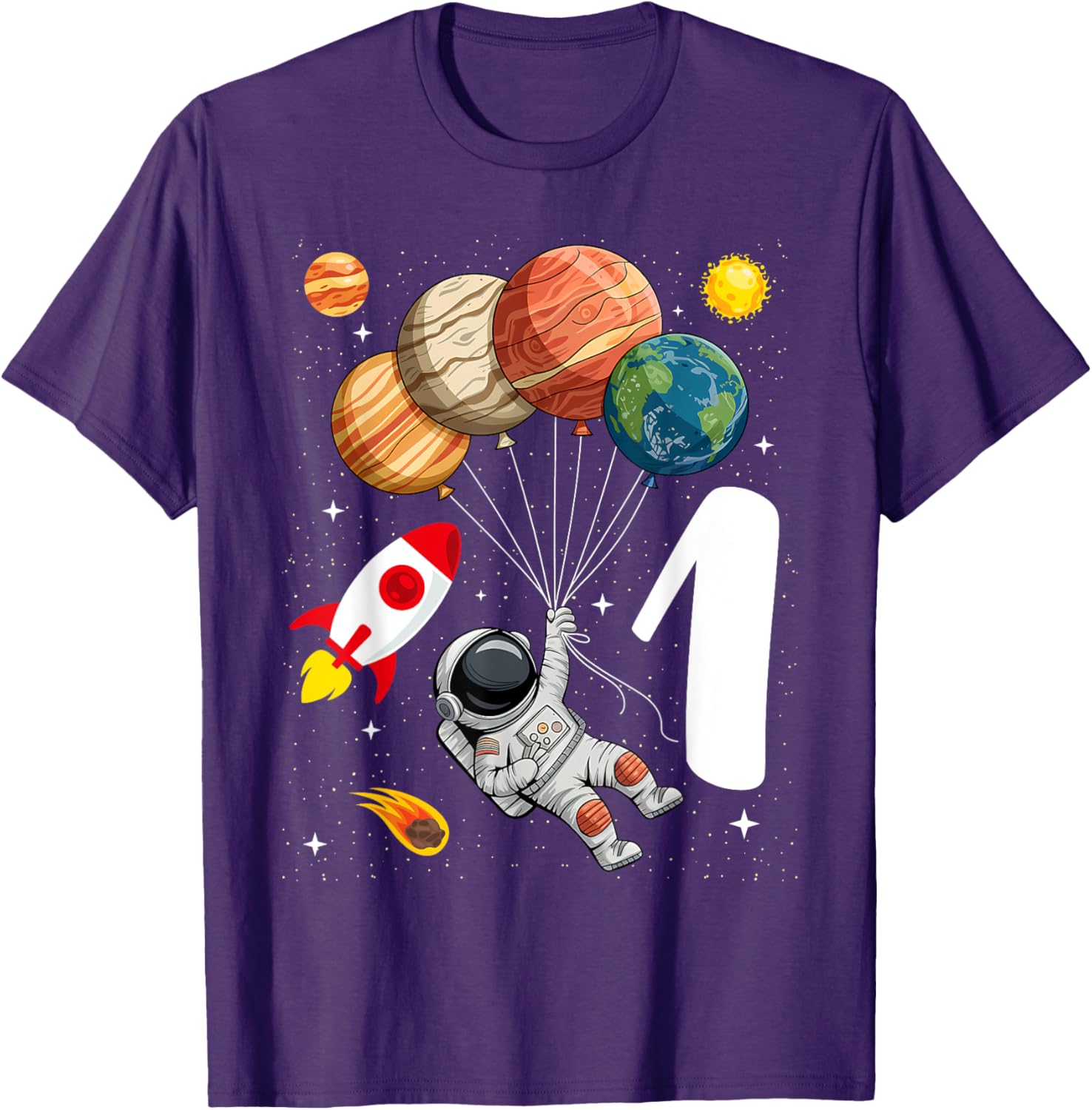 Adorable 1st Birthday Astronaut T-Shirt for Boys and Girls - 4