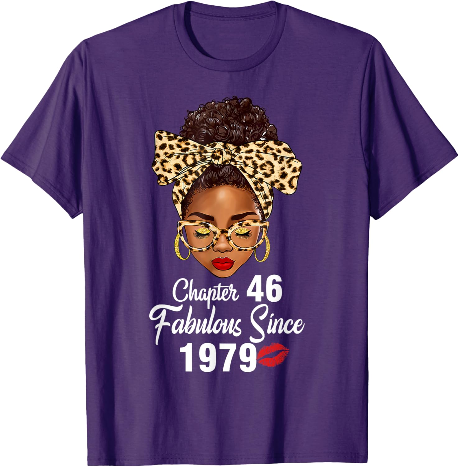 Fabulous Since 1979 46th Birthday Leopard T-Shirt for Women - 11
