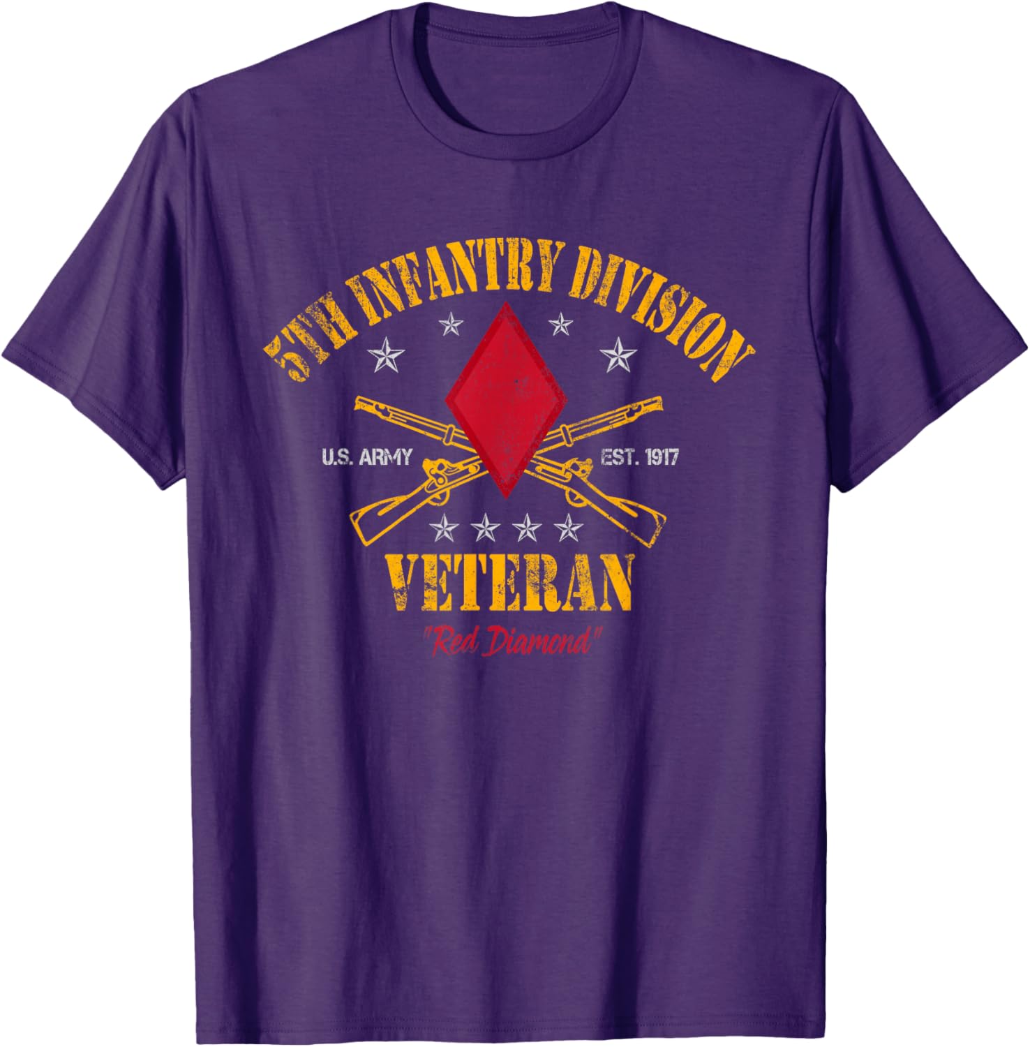 5th Infantry Division Veteran T-Shirt for Veterans Day - Military Apparel - 8