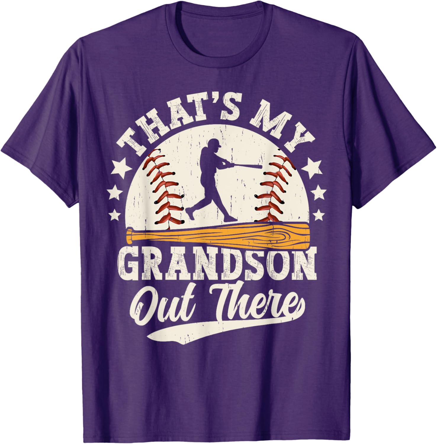 Baseball Grandma Grandpa That's My Grandson Out There T-Shirt - 13