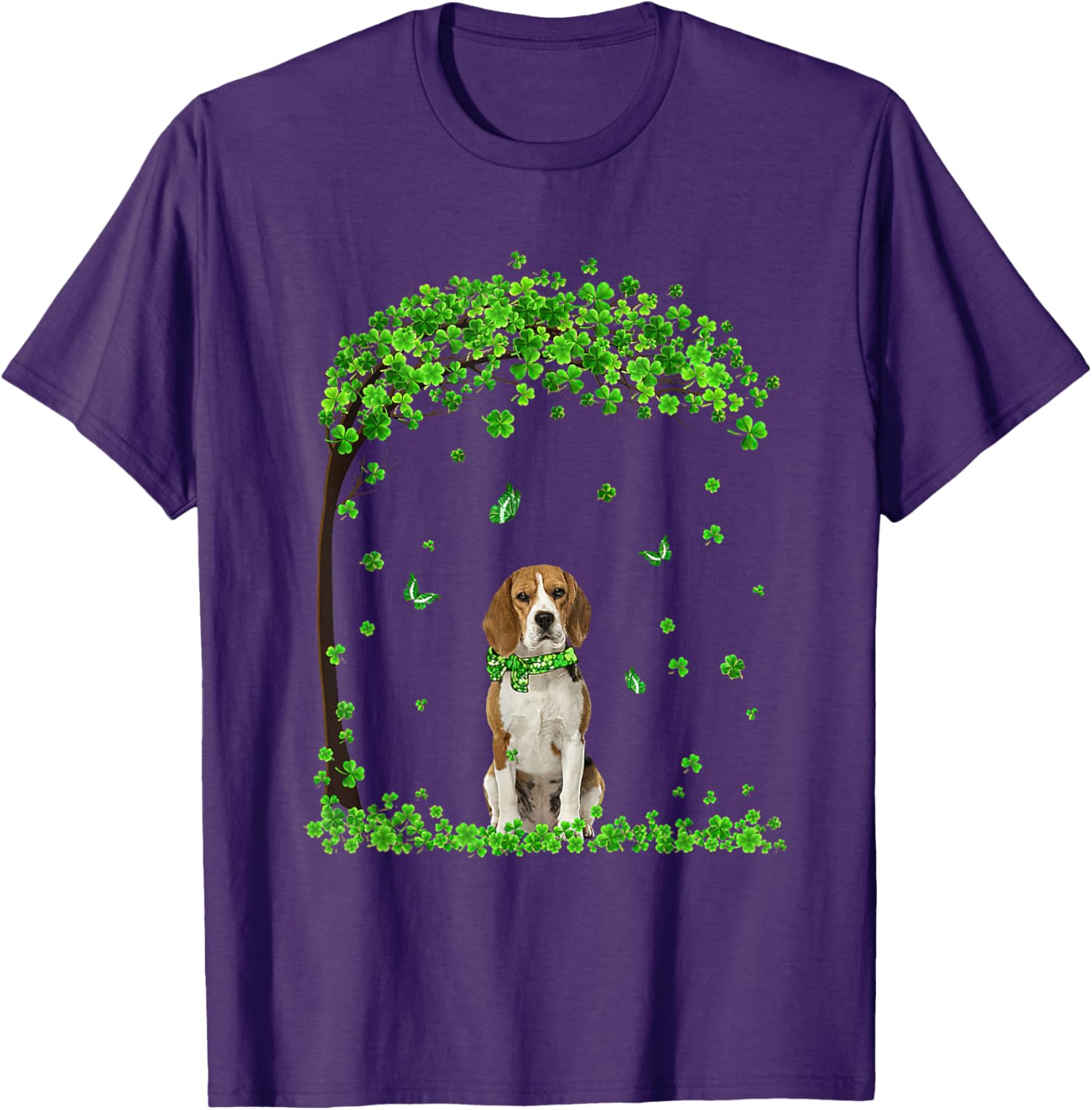 Beagle St Patricks Day Shamrock T-Shirt for Irish Dog Lovers - 1