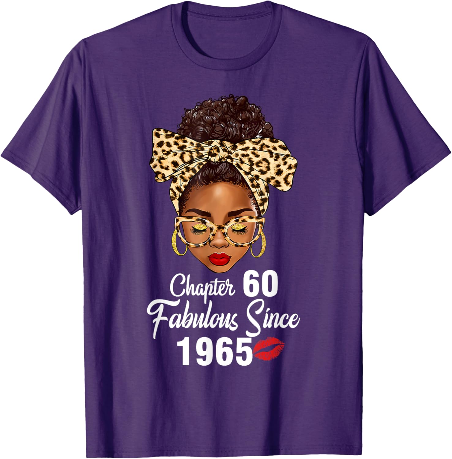 Fabulous Since 1965 60th Birthday Women’s Leopard T-Shirt Gift - 9