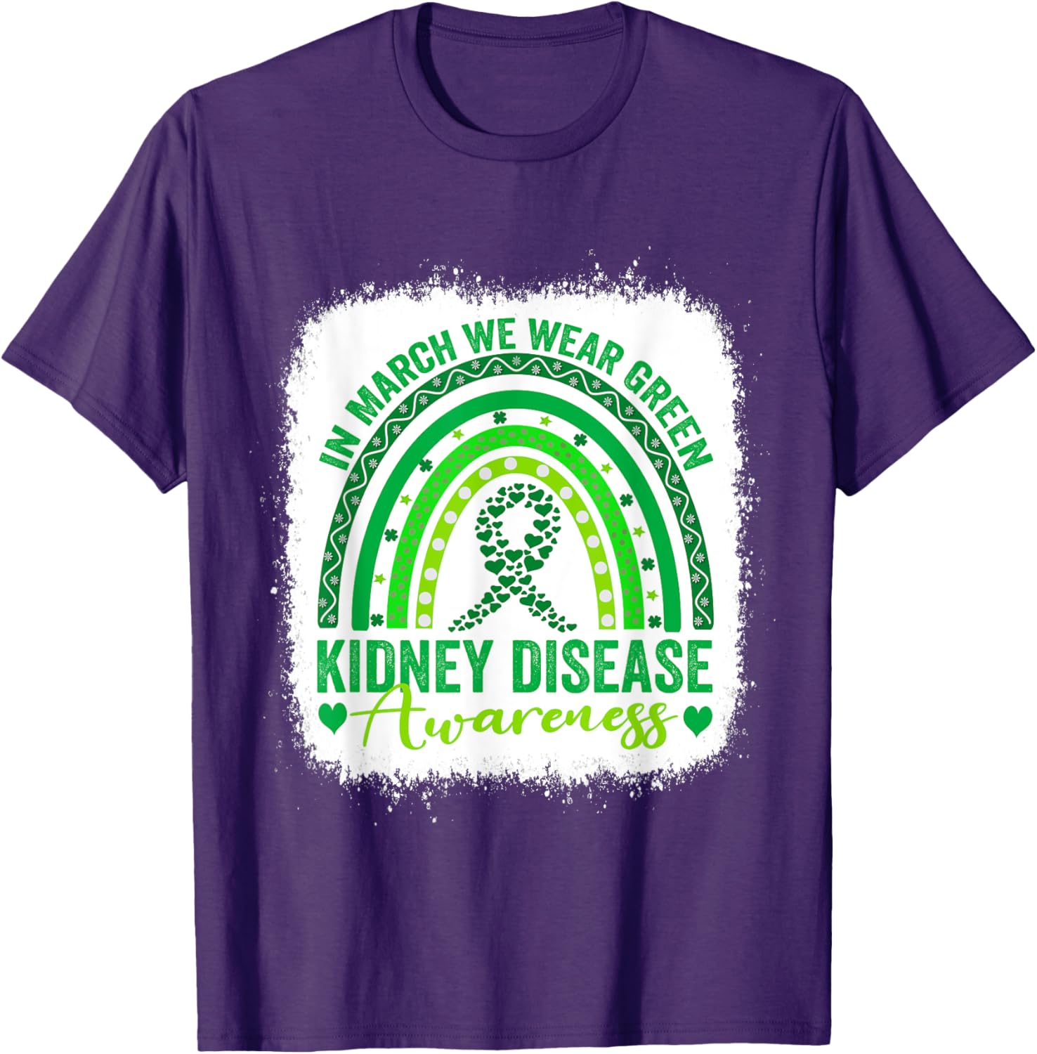 We Wear Green for Kidney Disease Awareness Month 2025 T-Shirt - 7