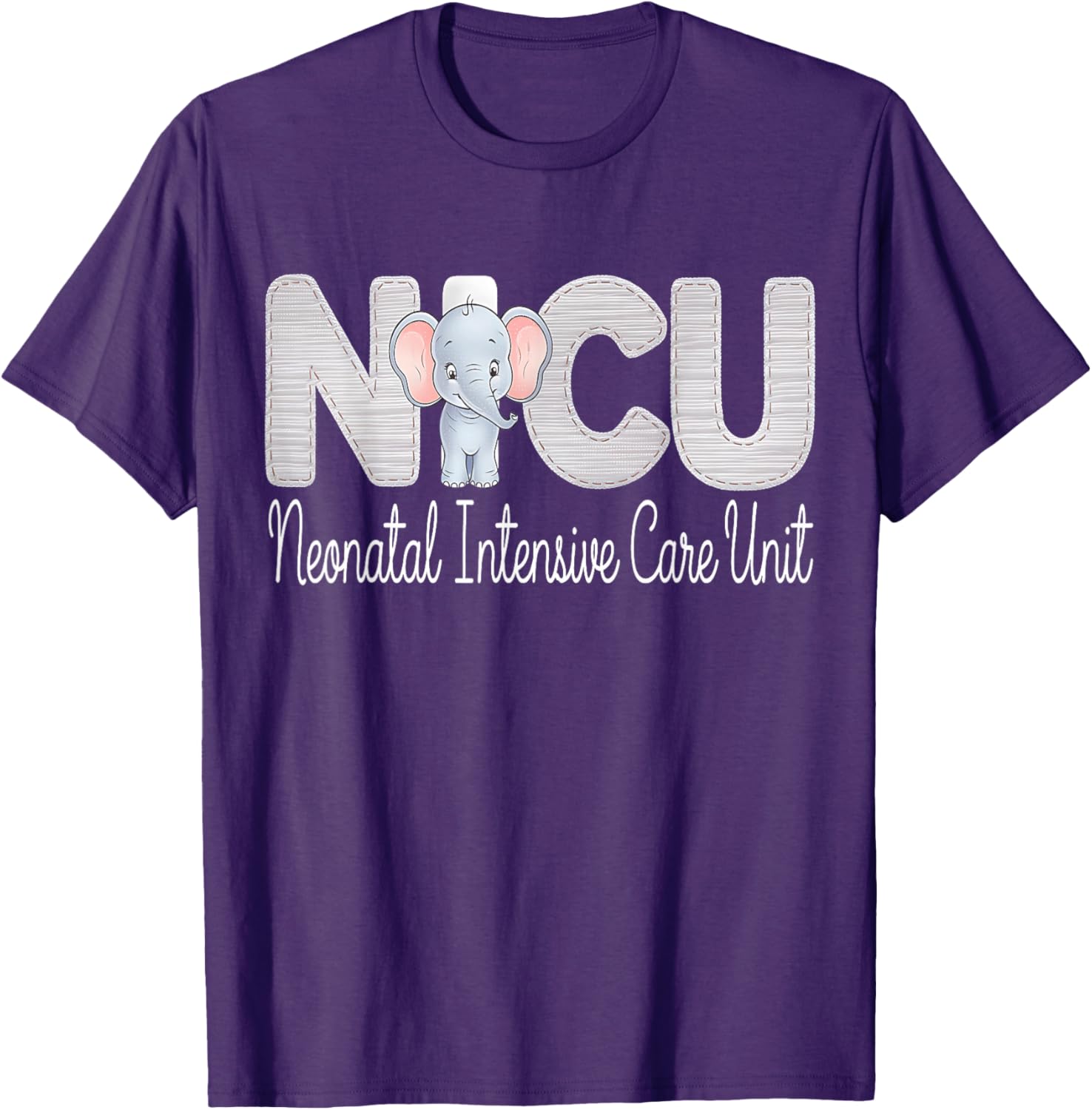 Cute Neonatal ICU Nurse Elephant T-Shirt for NICU RNs and Staff - 14
