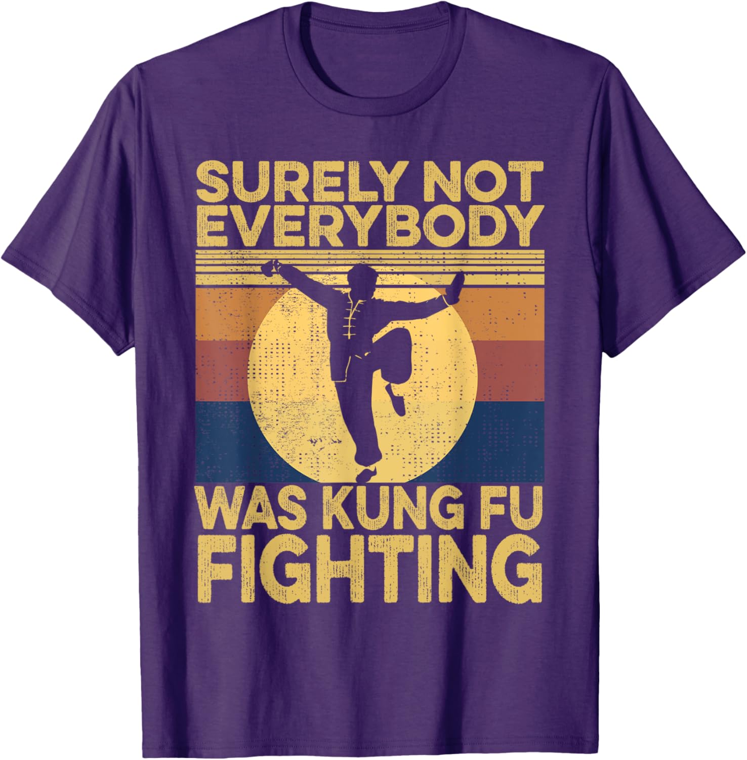 Vintage Surely Not Everybody Was Kung Fu Fighting Men's T-Shirt - 3
