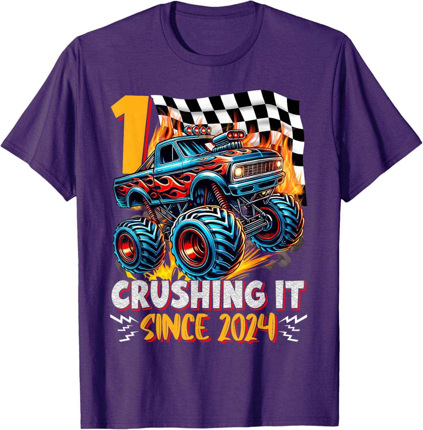 Birthday Monster Truck T-Shirt for 1 Year Old Boys - 1st Birthday Fun - 18