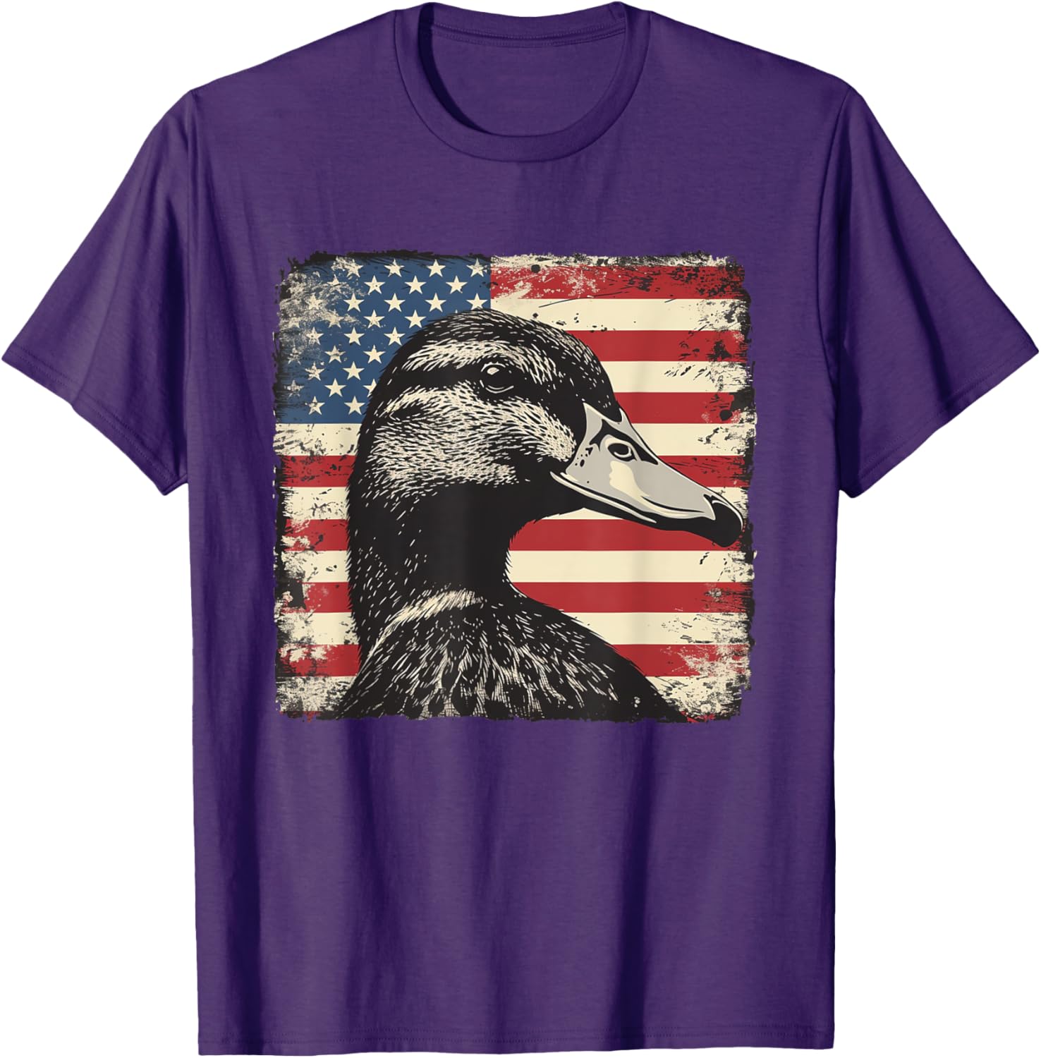 America Flag Duck Shirt for 4th of July | Fun Men's and Women's Tee - 20