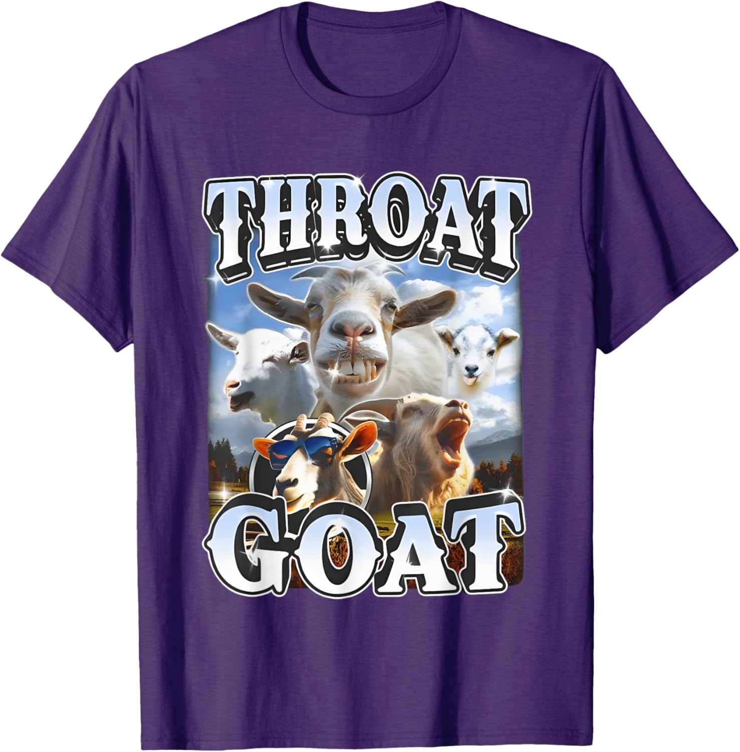 Throat Goat Retro Funny Gag T-Shirt for Adult Humor Lovers - 7